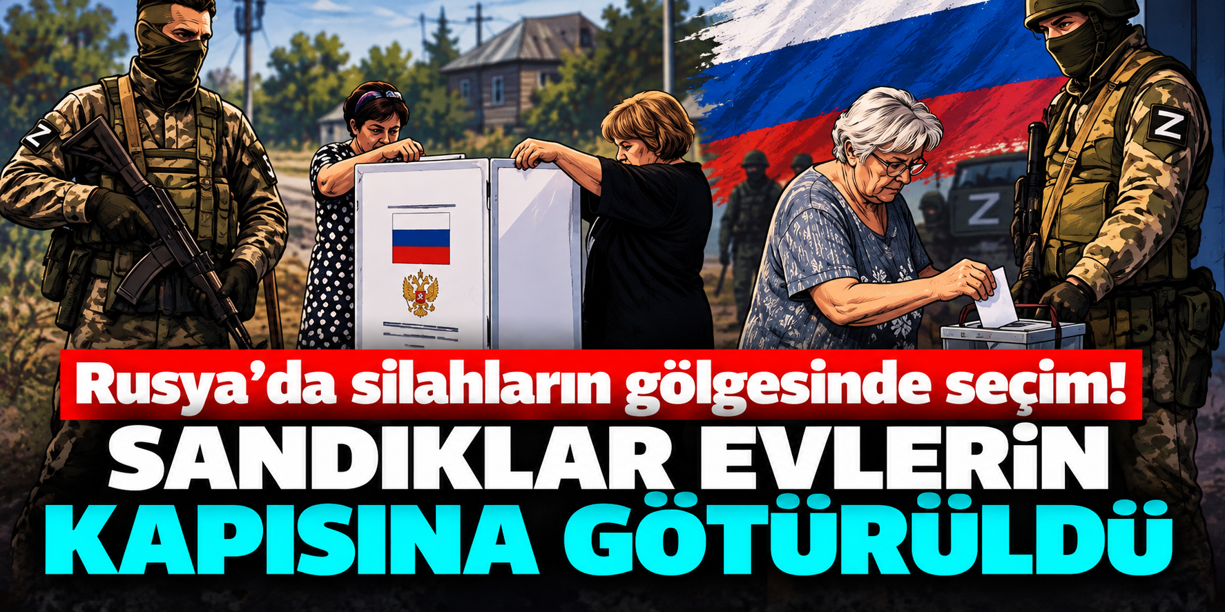 Rusya Seçime Hazırlanıyor, Donetsk’te Farklı Uygulama: Sandıklar Seçmenlerin Evlerine Götürüldü