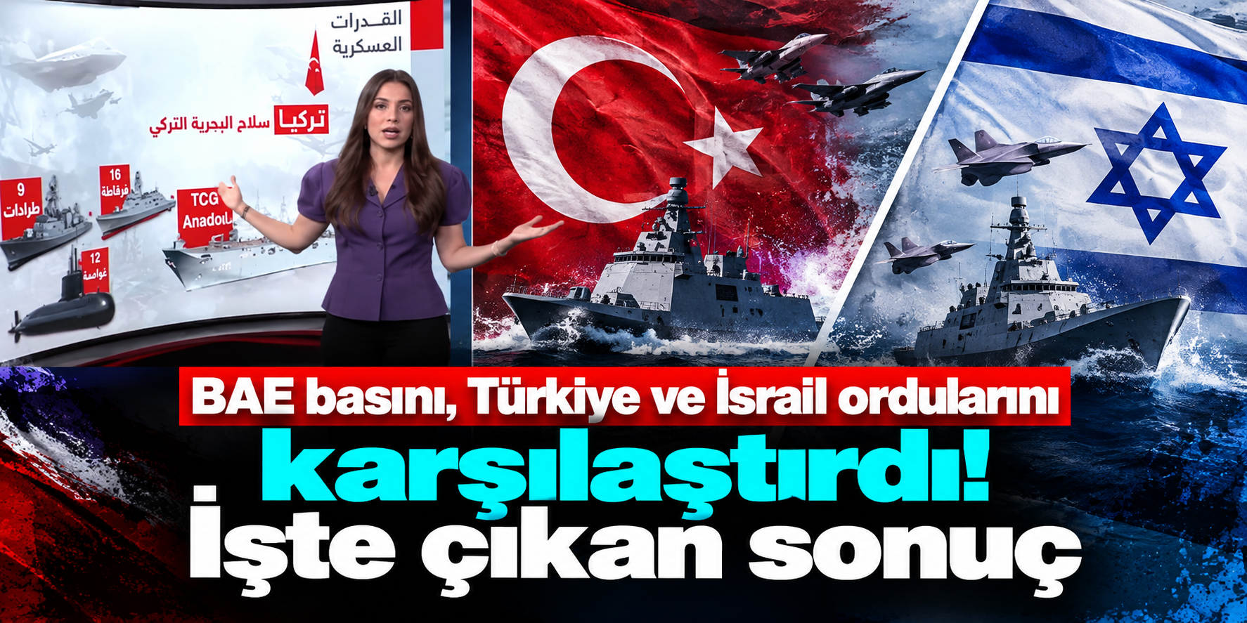BAE Basınından Türkiye-İsrail Askerî Güç Karşılaştırması: Sky News Arabia’nın Analizinde Dikkat Çeken Rakamlar