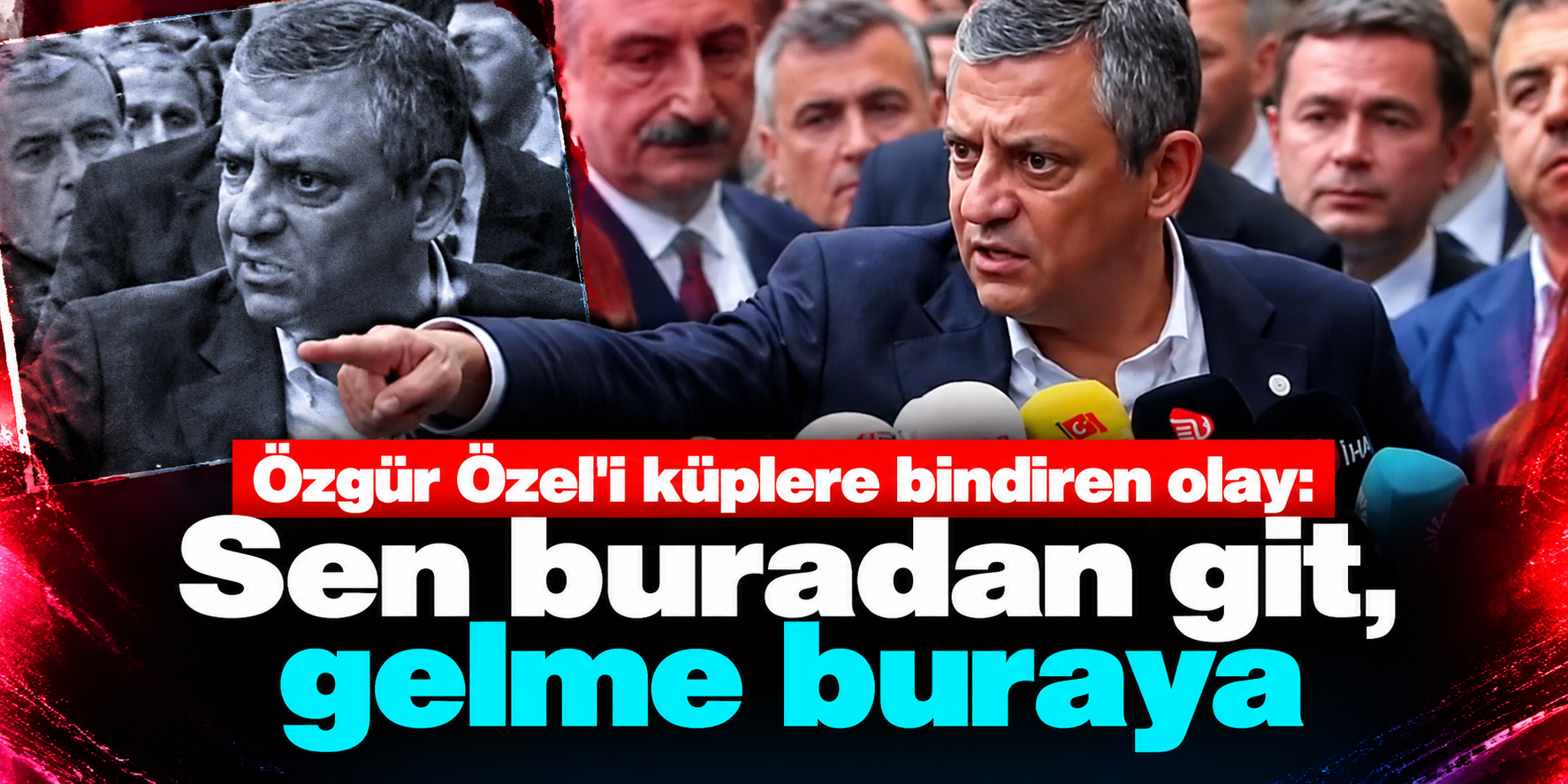 Ulu Camii Önünde Özgür Özel’i Kızdıran An: Yaşlı Yurttaşın İtilmesine Böyle Tepki Gösterdi