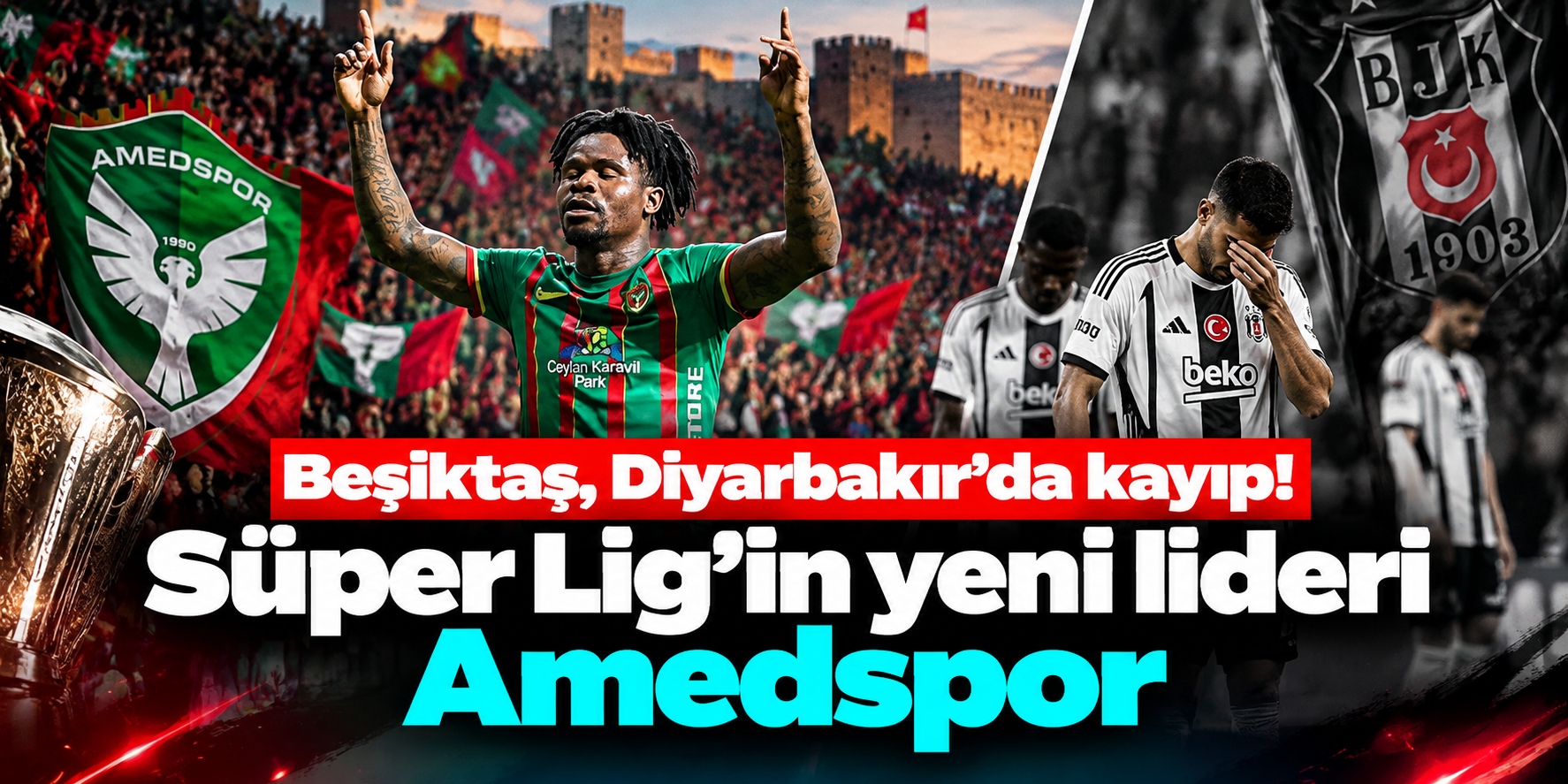 Beşiktaş’a Diyarbakır’da Büyük Darbe! Amedspor 3 Puanı Aldı, Liderlik Koltuğuna Oturdu