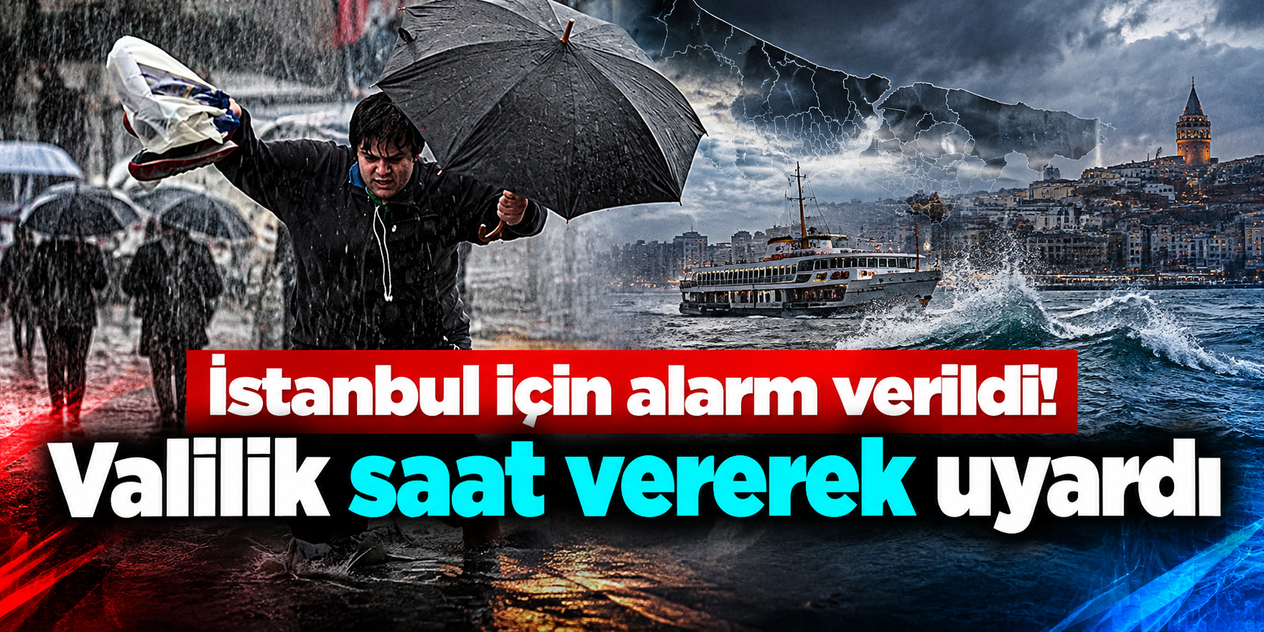 İstanbul’da Hava Bir Anda Değişecek! Valilik Saat Verdi, Kuvvetli Yağış Geliyor