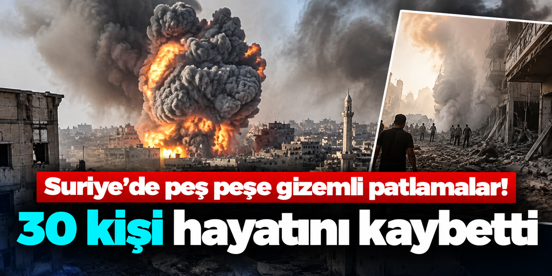 Suriye’de 22 Günde 5 Mühimmat Deposu Patladı! 30 Kişi Hayatını Kaybetti