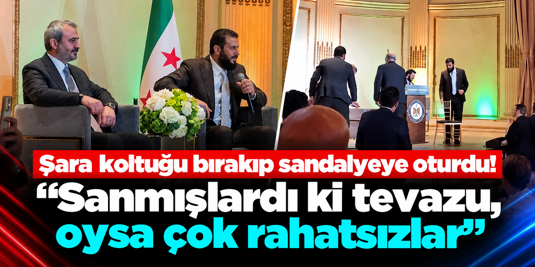 Ahmed Şara New York’ta Koltuğu Değiştirdi! Nedeniyle İlgili Esprisi Salonu Güldürdü