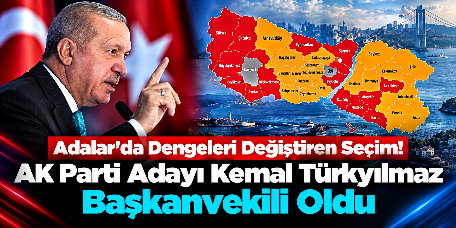 Adalar’da Dengeleri Değiştiren Seçim! AK Parti Adayı Kemal Türkyılmaz Başkanvekili Oldu