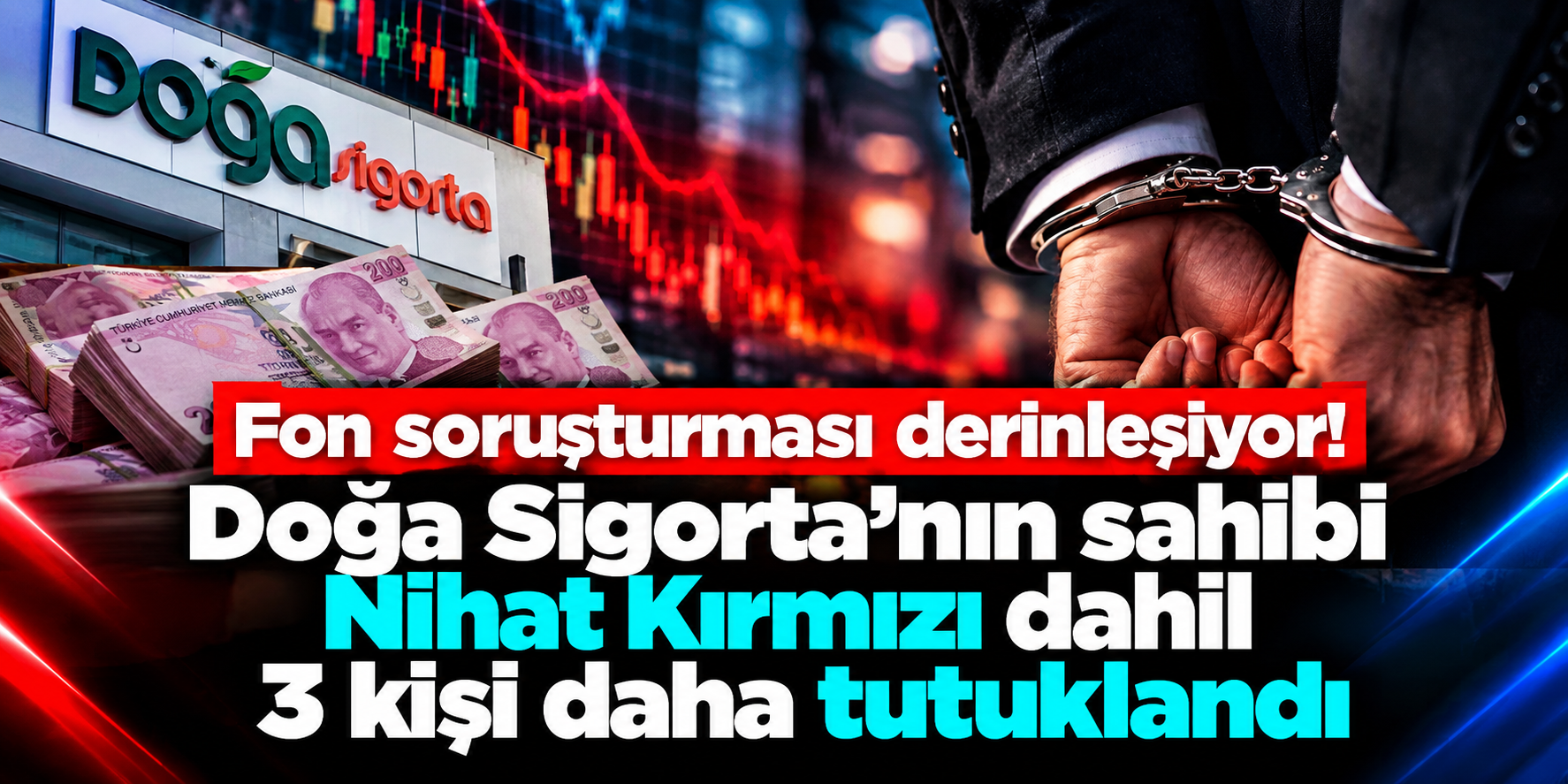 Fon Soruşturmasında Yeni Dalga: Doğa Sigorta’nın Sahibi Nihat Kırmızı ile Tera Holding’in İki Yöneticisi Tutuklandı