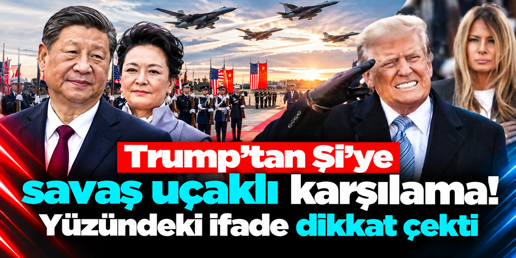 Trump’tan Şi Cinping’e 64 Yıl Sonra Gelen Sıra Dışı Karşılama: Törendeki O An Kameralara Yansıdı