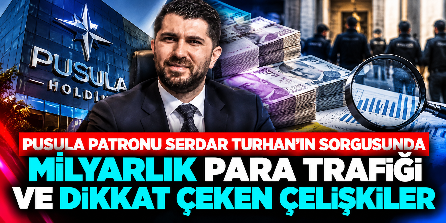 PUSULA PATRONU SERDAR TURHAN’IN SORGUSUNDA MİLYARLIK PARA TRAFİĞİ VE DİKKAT ÇEKEN ÇELİŞKİLER