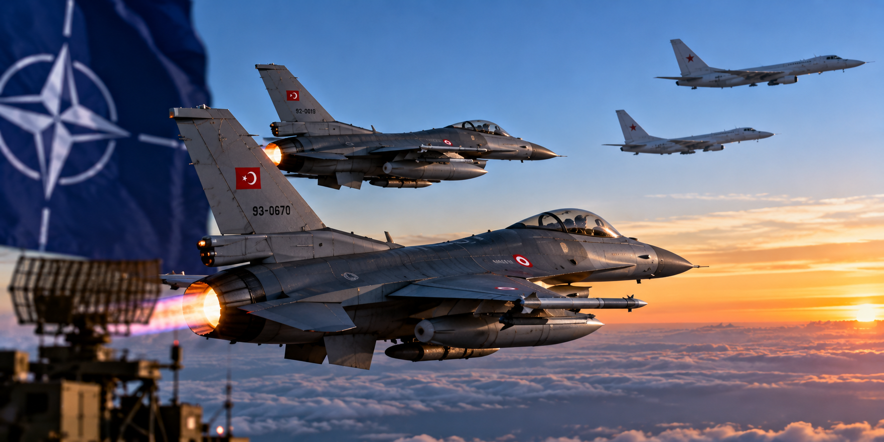 Baltık Semalarında Alarm: Türk F-16’ları Rus Askerî Uçaklarının Takibi İçin Havalandı