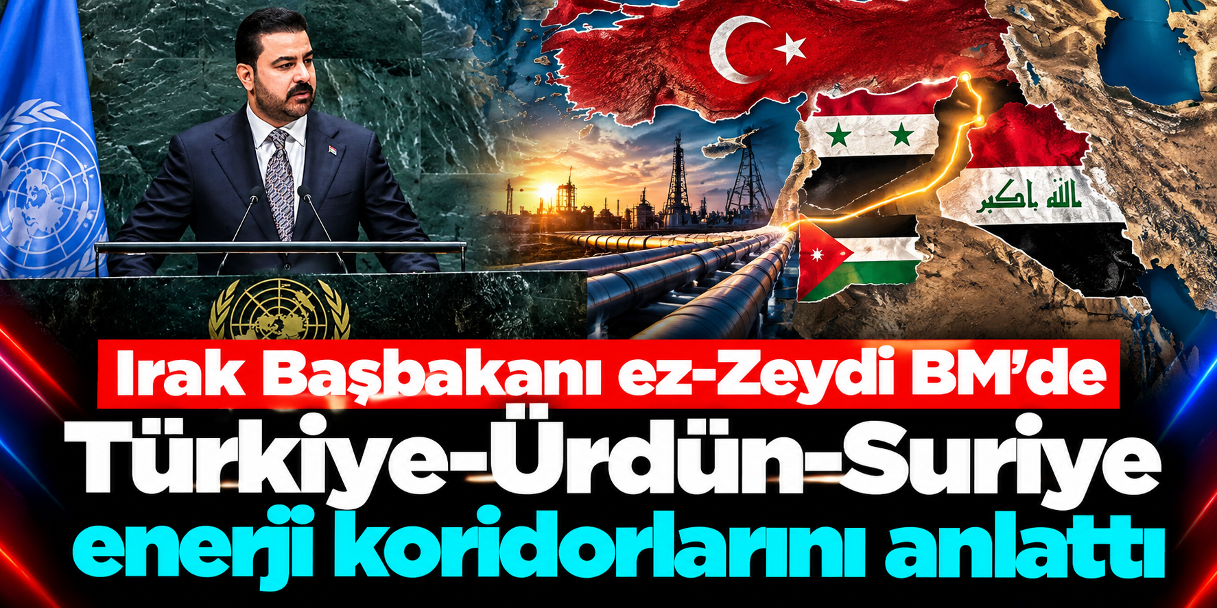 Irak BM’de Yeni Enerji Rotasını Açıkladı: Türkiye, Ürdün ve Suriye Detayı