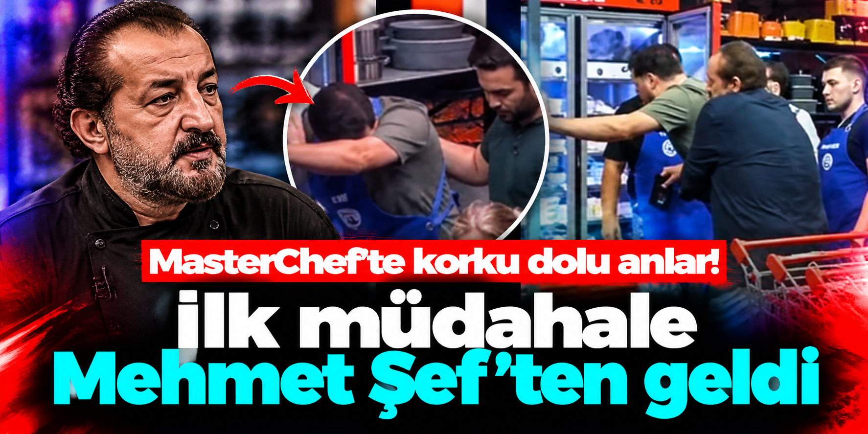 MasterChef’te Korku Dolu Anlar: Emre Nefes Alamadı, Mehmet Şef Heimlich Manevrasıyla Müdahale Etti