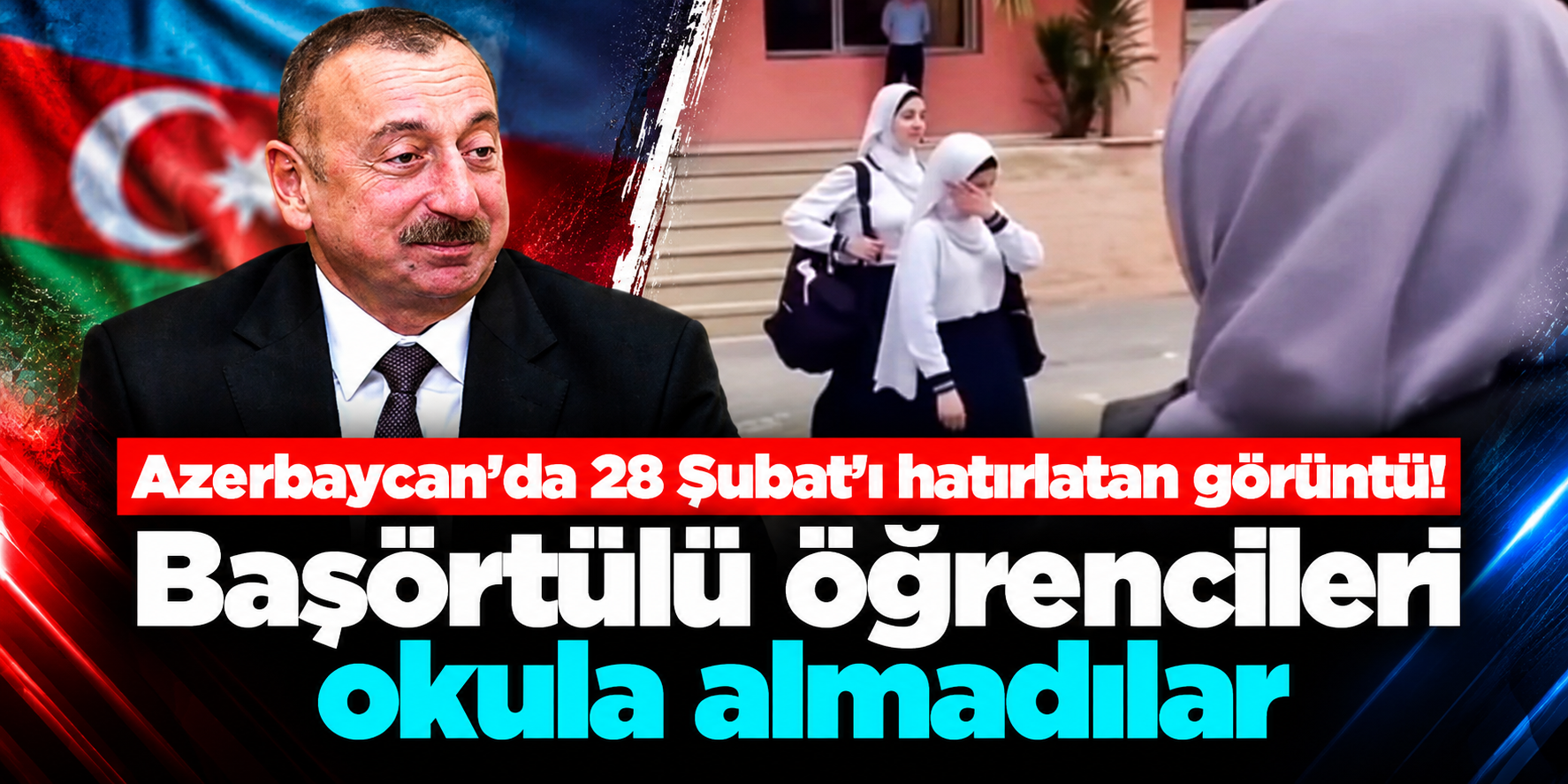 Azerbaycan’da okul kapısında başörtüsü krizi: Öğrenciler içeri alınmadı