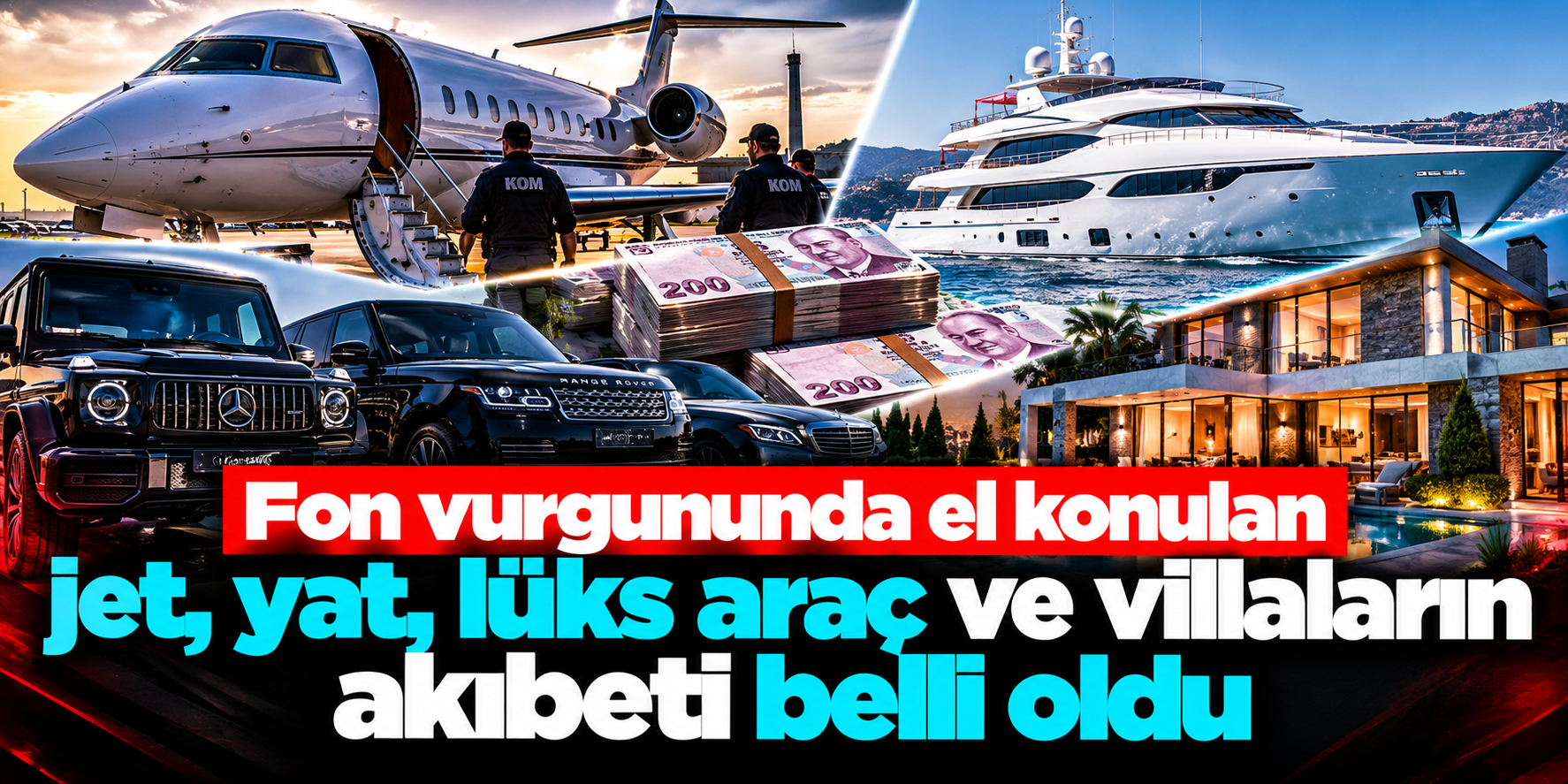 Jetler, lüks araçlar, villalar ve milyonlarca lira: Bakan Gürlek paraların nereye gideceğini açıkladı