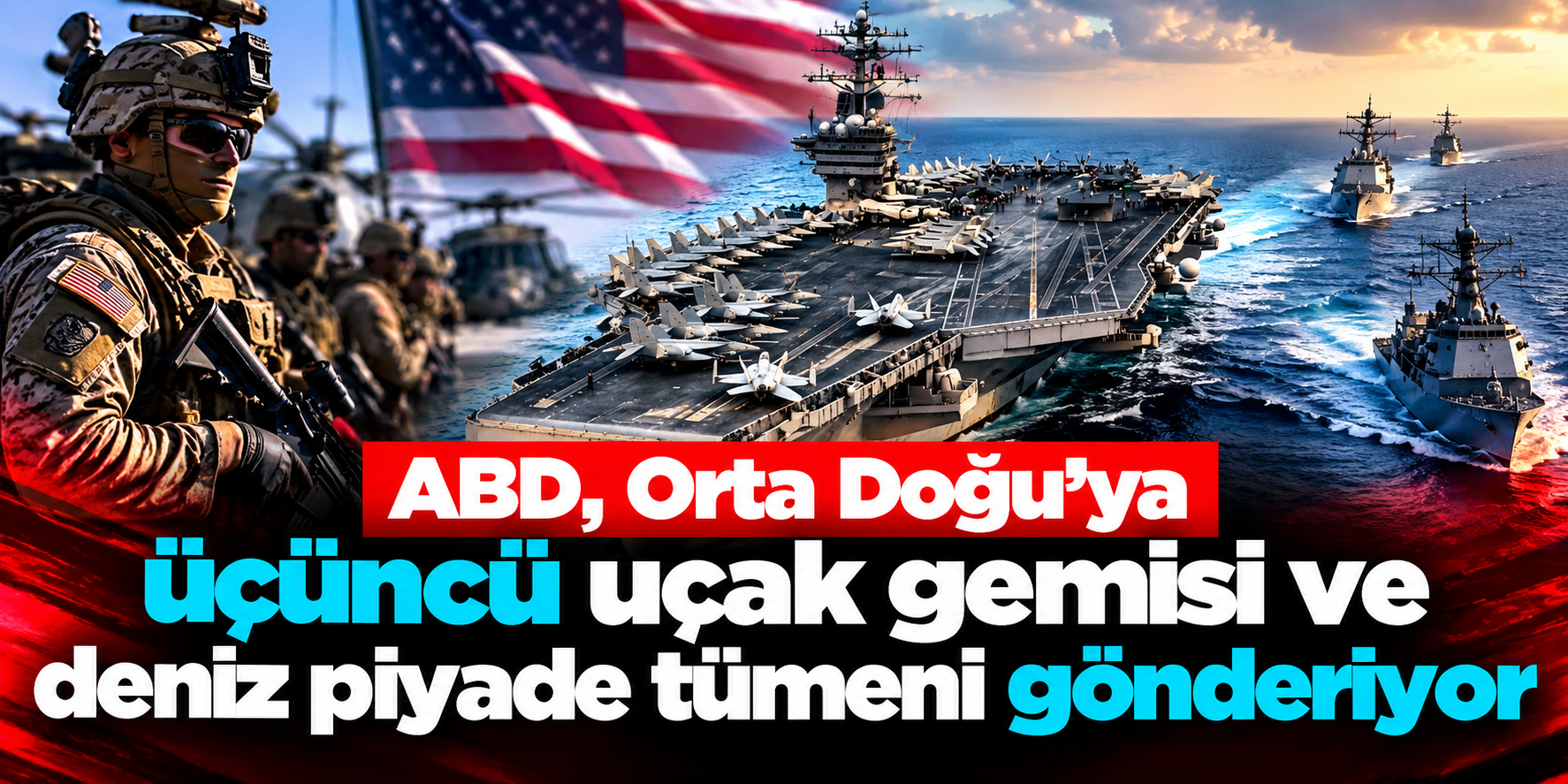 Orta Doğu’da tansiyonu yükseltecek iddia: ABD üçüncü uçak gemisini gönderiyor
