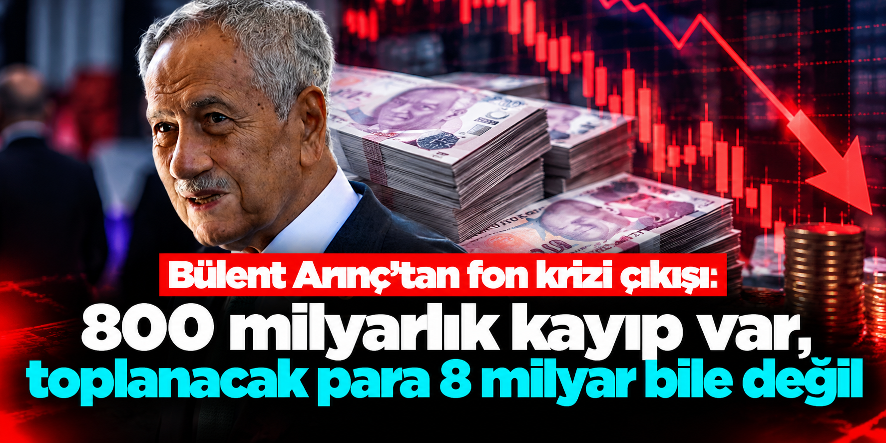 Arınç’tan 800 milyar TL ve 8 milyar TL karşılaştırması: “Sorumlusu kim?”