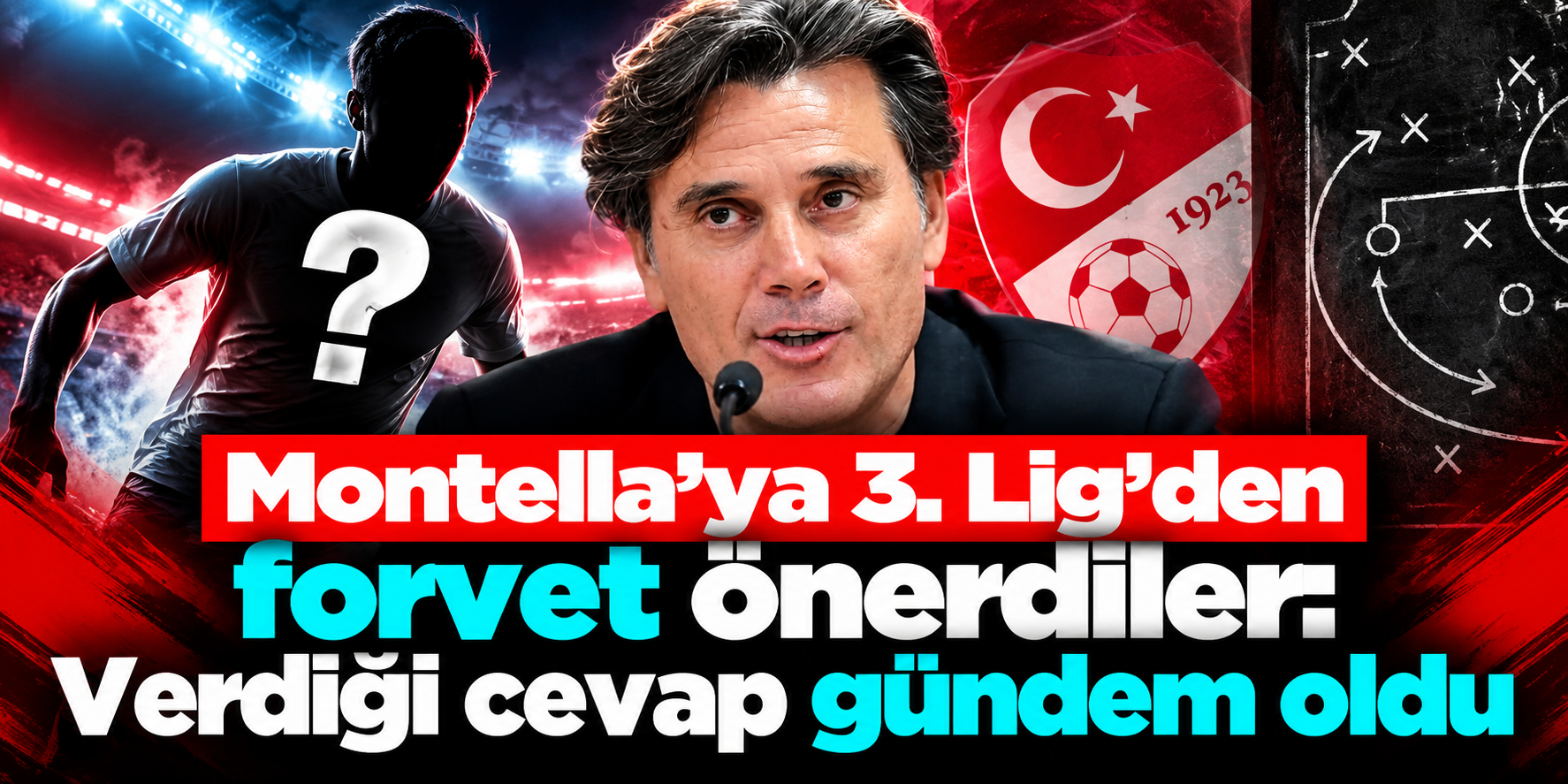 Montella’ya 3. Lig’den forvet önerdiler: Verdiği cevap gündem oldu