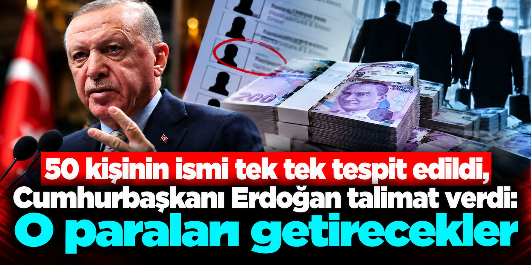İçeriden bilgiyle kazanç sağladıkları öne sürüldü: 50 kişilik liste Erdoğan’ın önünde