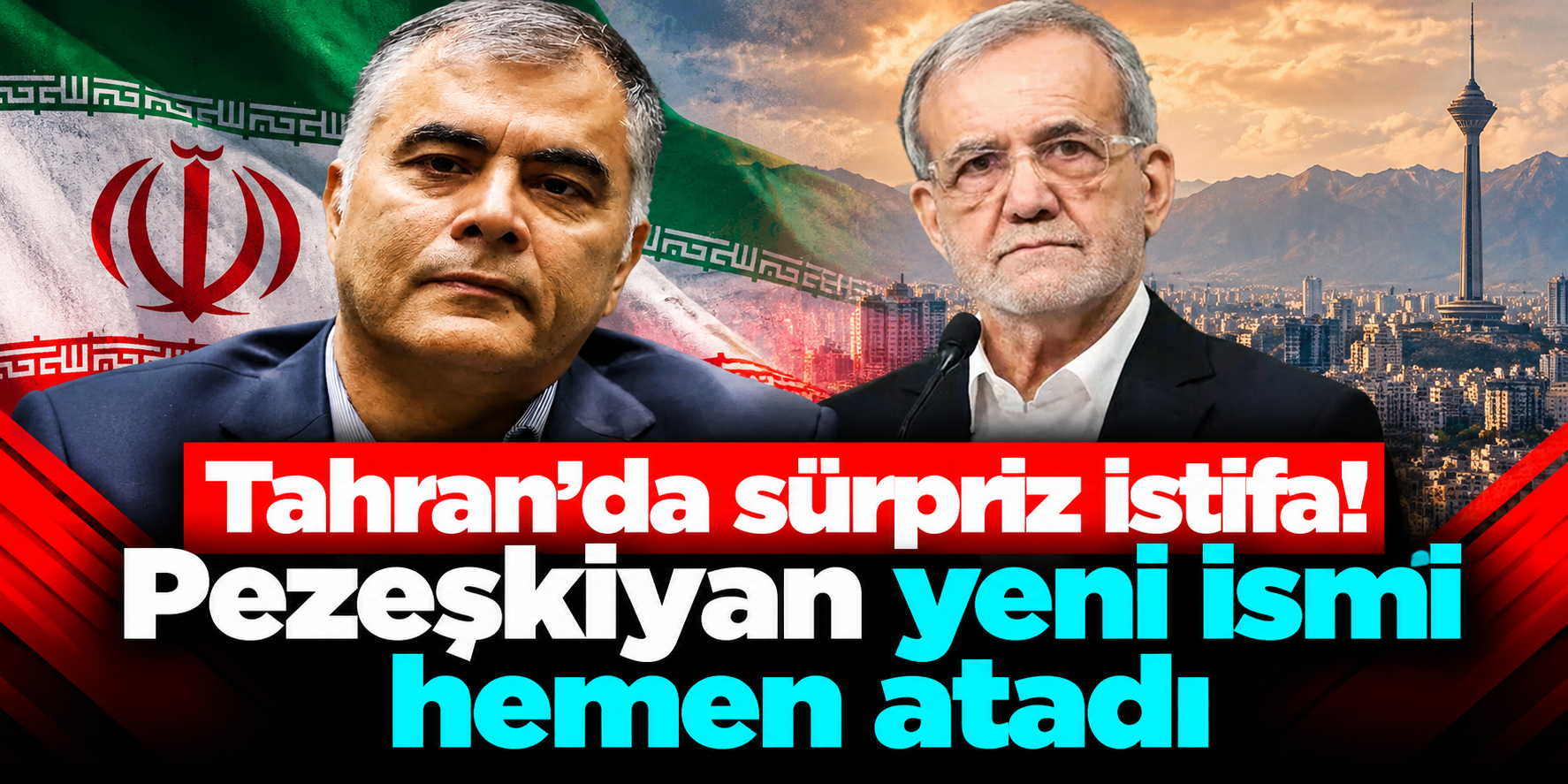 Tahran’da dikkat çeken değişim: Pezeşkiyan istifayı kabul edip yeni ismi atadı