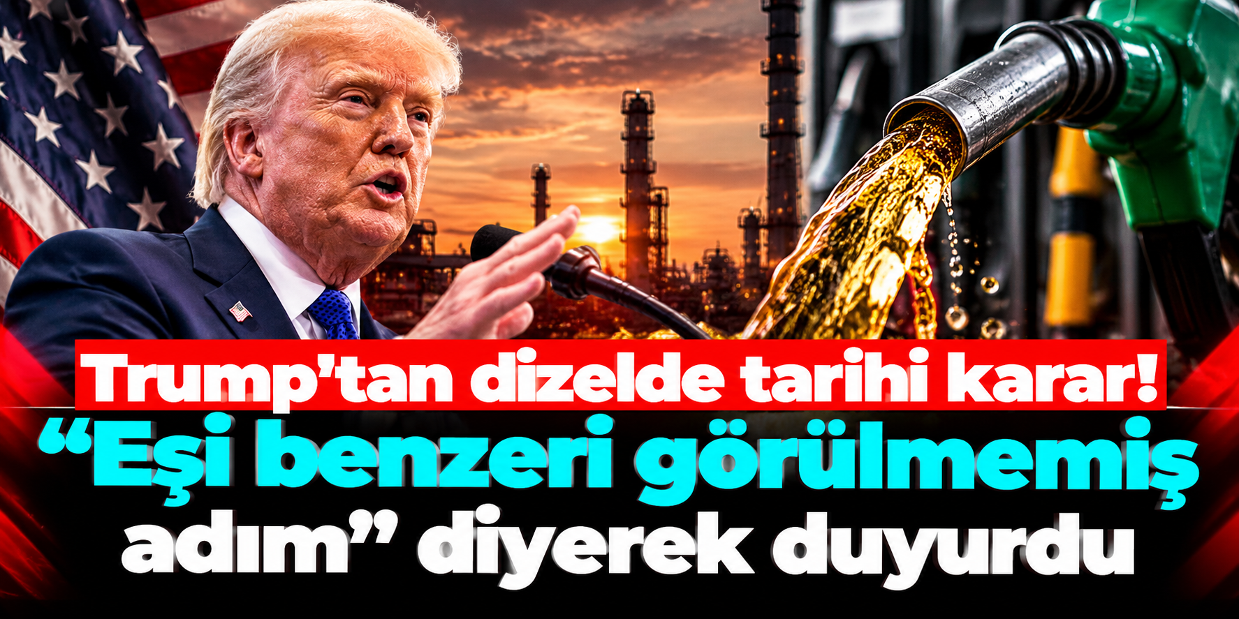 ABD’de dizel için kurallar değişti: Trump “Eşi benzeri görülmemiş bir adım” dedi