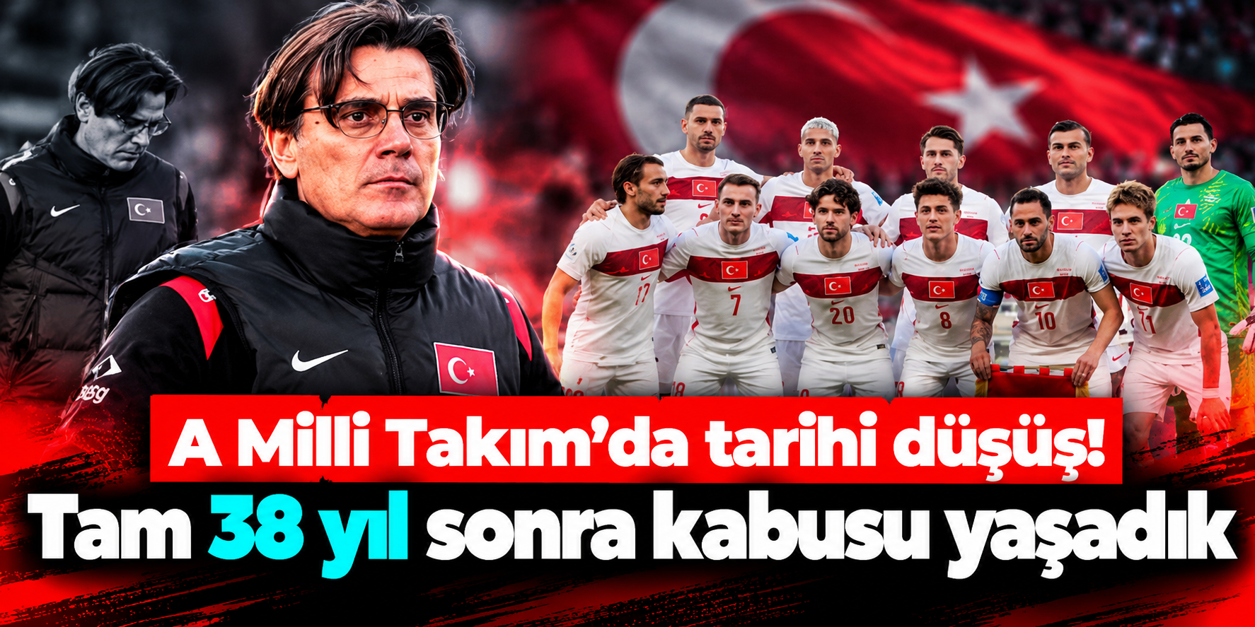 Milli Takım’da tablo ağırlaştı: Son 7 maçta 6 yenilgi, 38 yıl sonra aynı seri