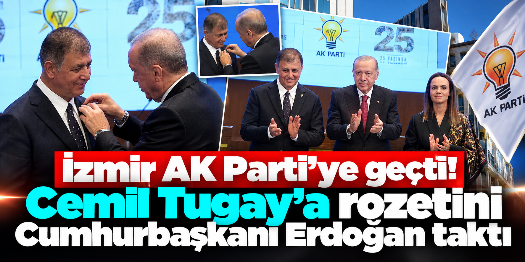 İzmir’de 27 yıl sonra tarihi değişim: Cemil Tugay artık AK Parti’de