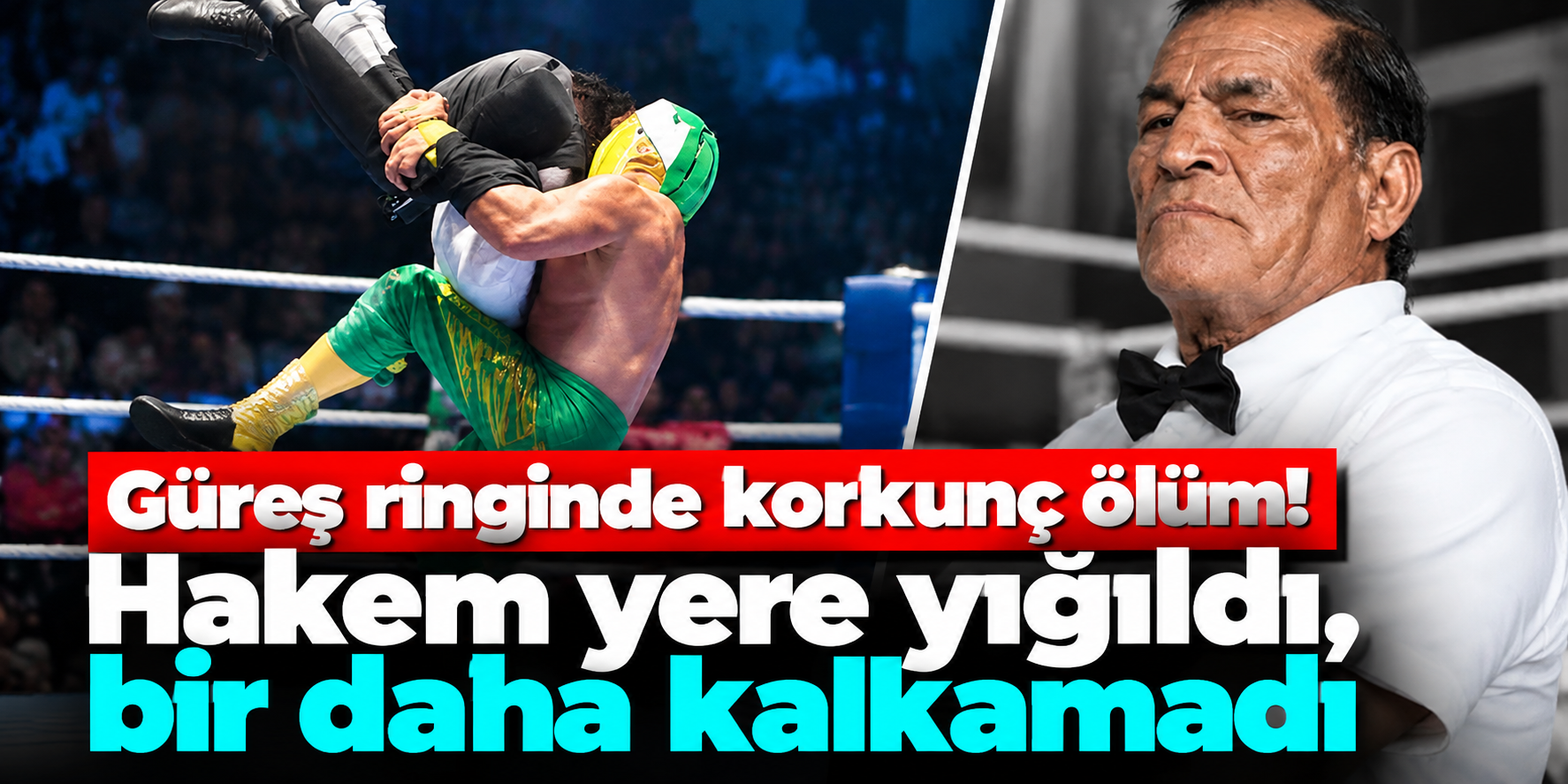 Güreş Ringinde Korkunç Ölüm! Hakem Yere Yığıldı, Bir Daha Ayağa Kalkamadı