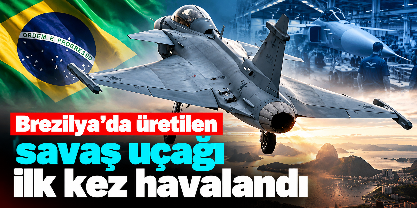 İsveç Dışında Bir İlk! Brezilya'da Üretilen Gripen E Gökyüzüyle Buluştu