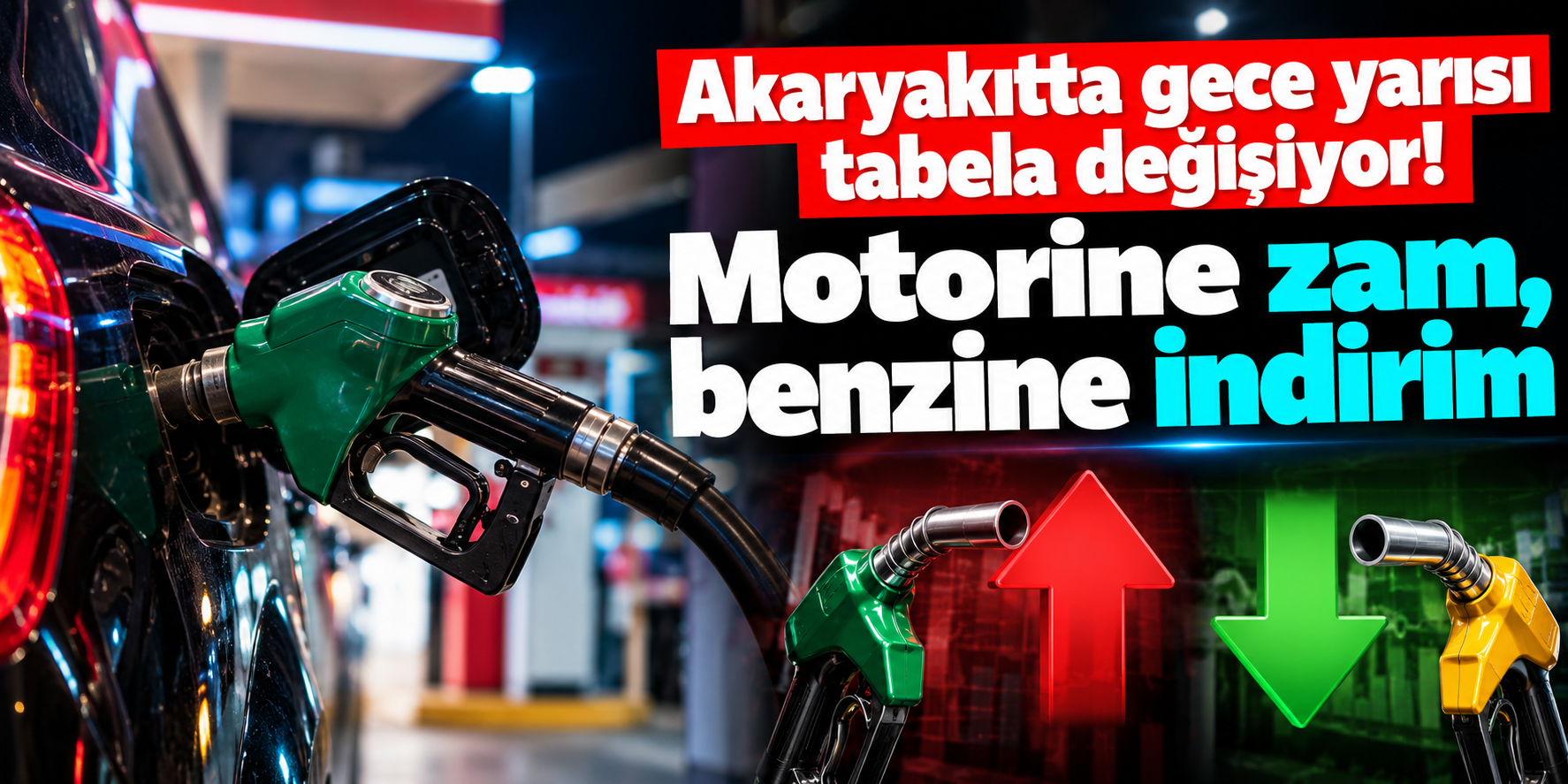 Motorine 6,40 TL Zam Geliyor! Benzinde İndirim, Akaryakıt Fiyatlarında Büyük Değişim