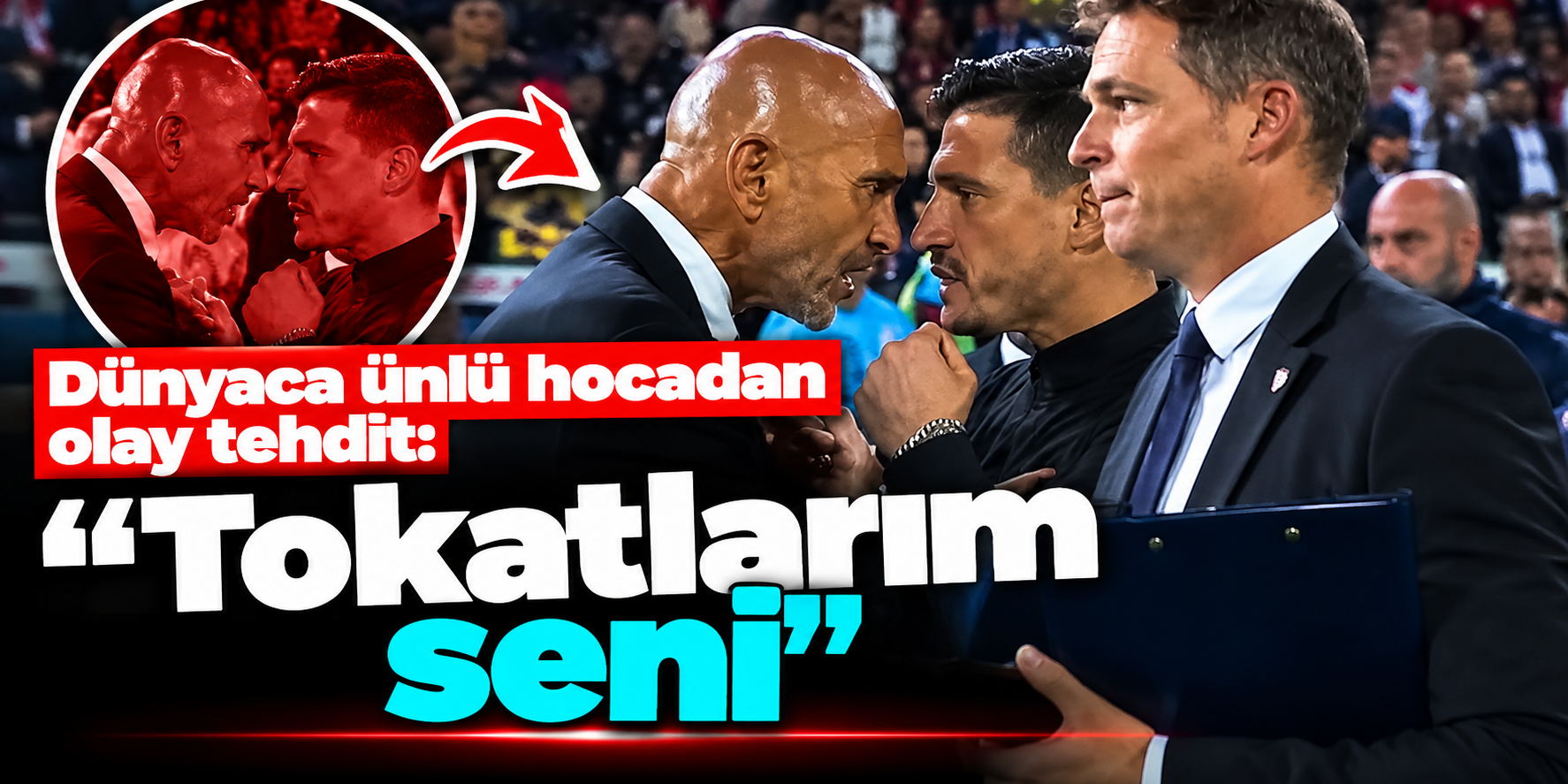 Spalletti ile Pisacane birbirine girdi! Hakem iki hocayı da attı