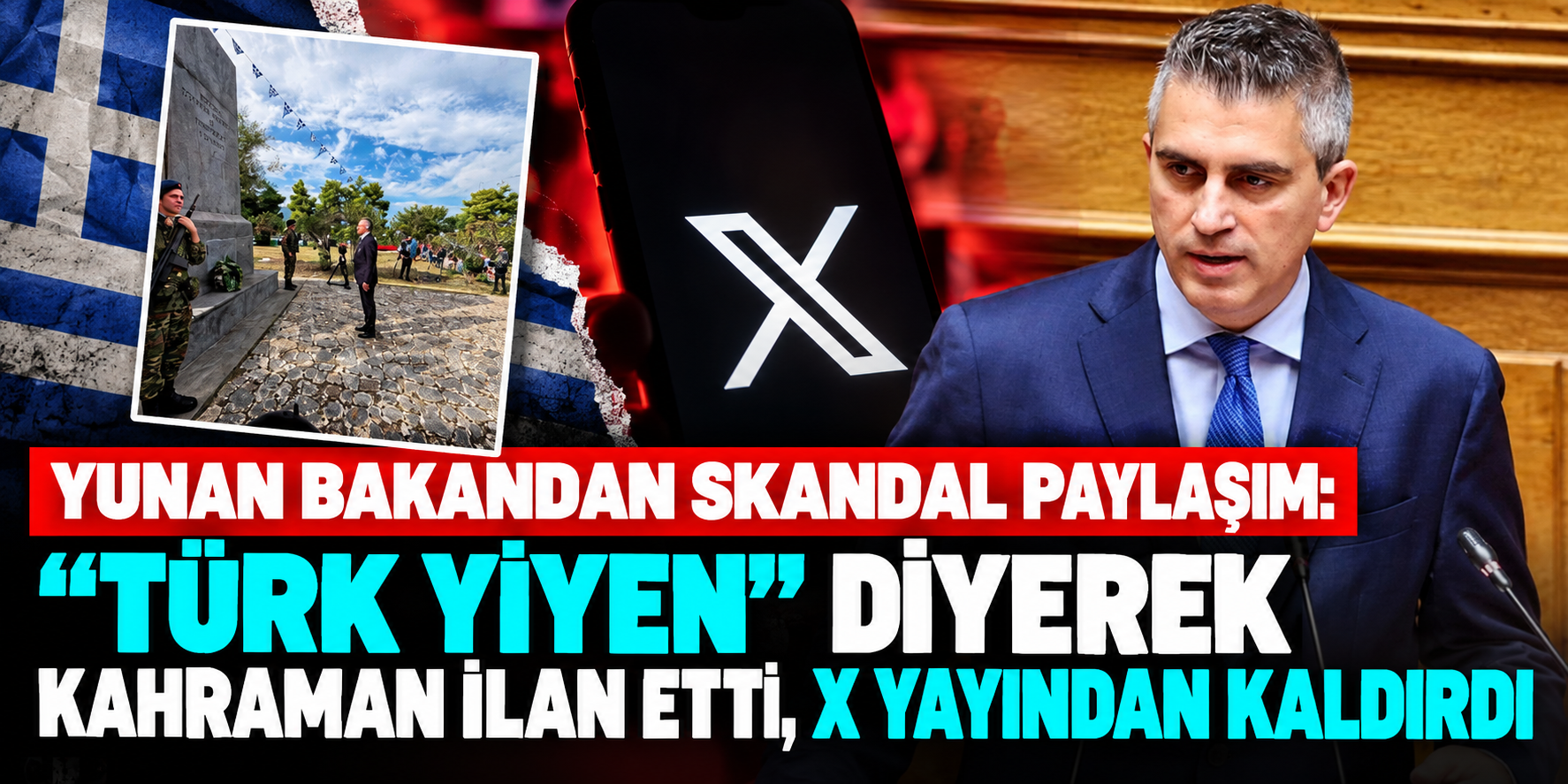 Yunan bakandan tepki çeken Türk paylaşımı! X saatler sonra kaldırdı