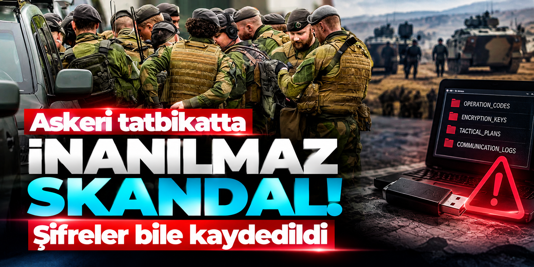 Askeri tatbikatta akılalmaz olay! Araçların hafızasından gizli görüntüler çıktı