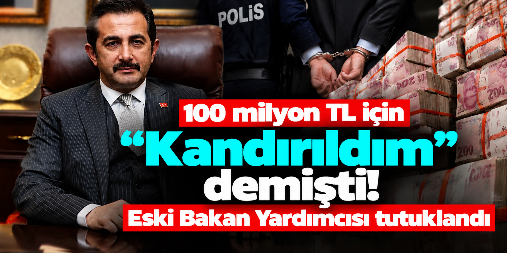 100 milyon TL için “Kandırıldım” demişti! Eski Bakan Yardımcısı tutuklandı