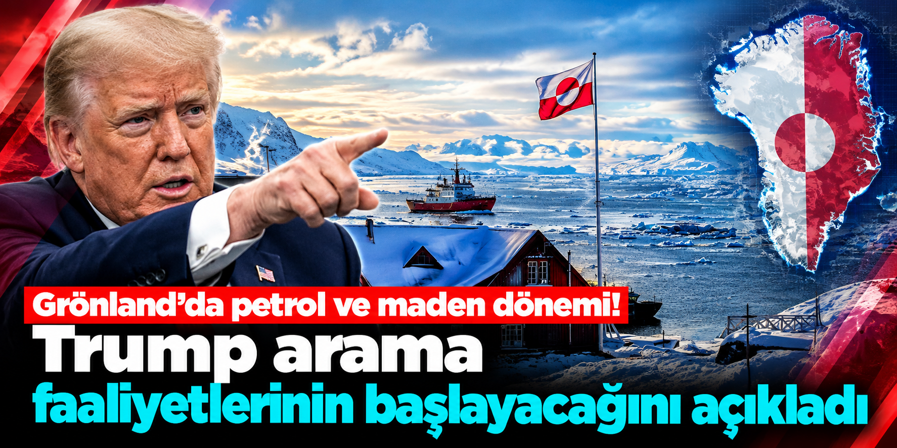 Grönland'da enerji ve savunma planı! Trump'tan füze ve İHA açıklaması