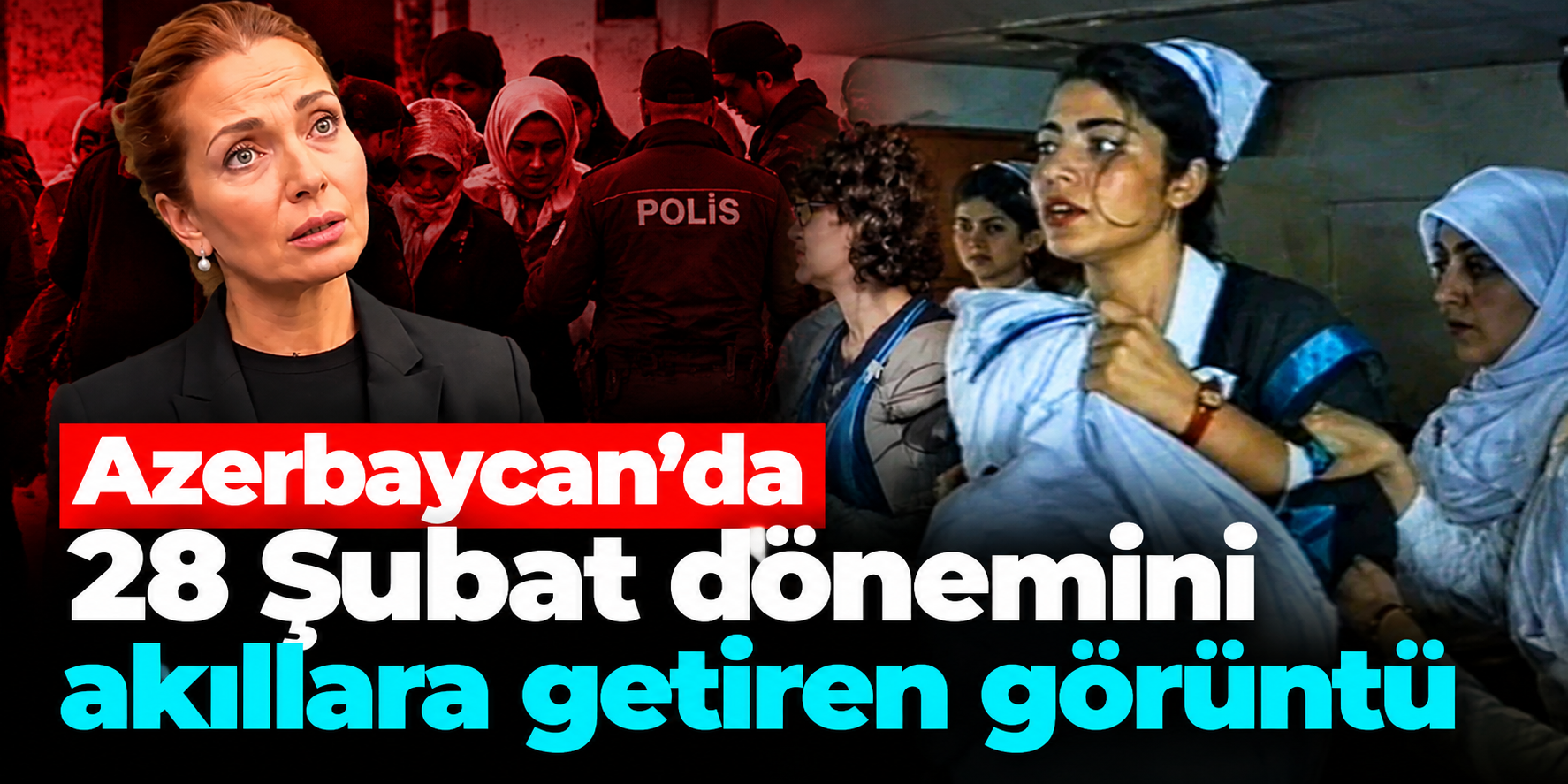 Azerbaycan'da 28 Şubat'ı hatırlatan görüntüler! Başörtülü öğrenciler okul kapısında kaldı