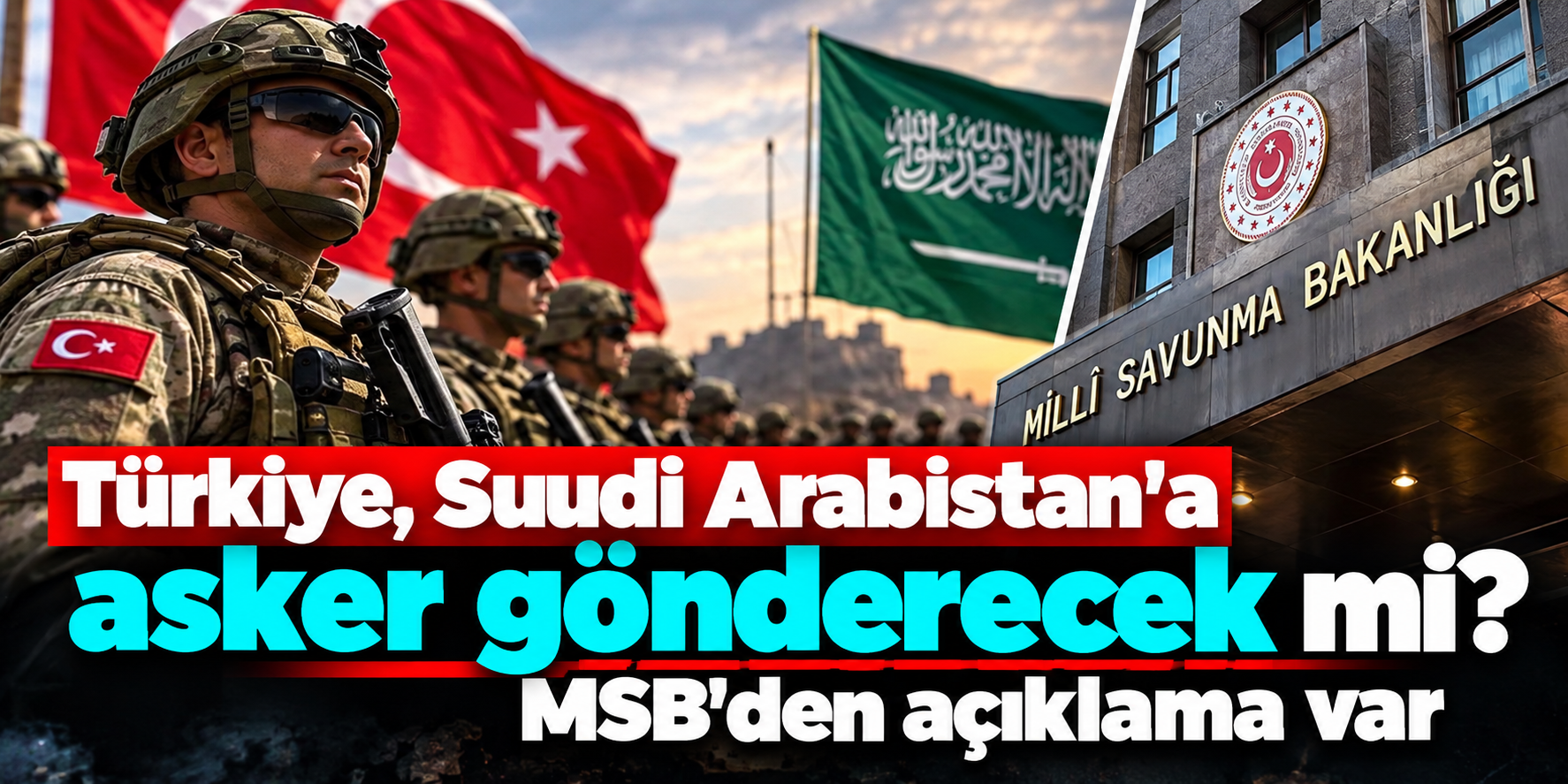 MSB, Suudi Arabistan'a asker gönderilmesinin şartlarını duyurdu