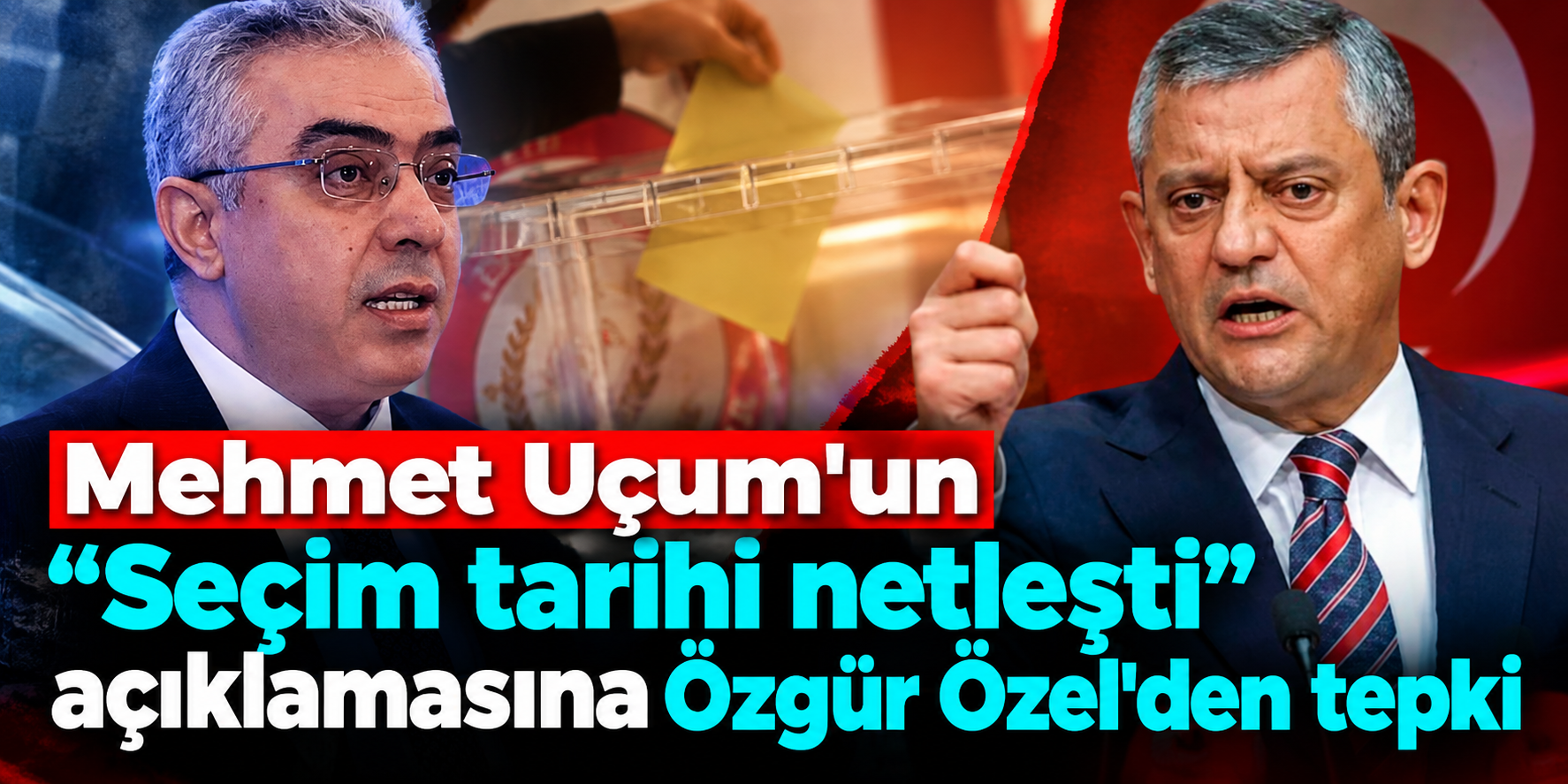 Özgür Özel'den Mehmet Uçum'a sert tepki! 2028 seçimleri için 360 oy çıkışı