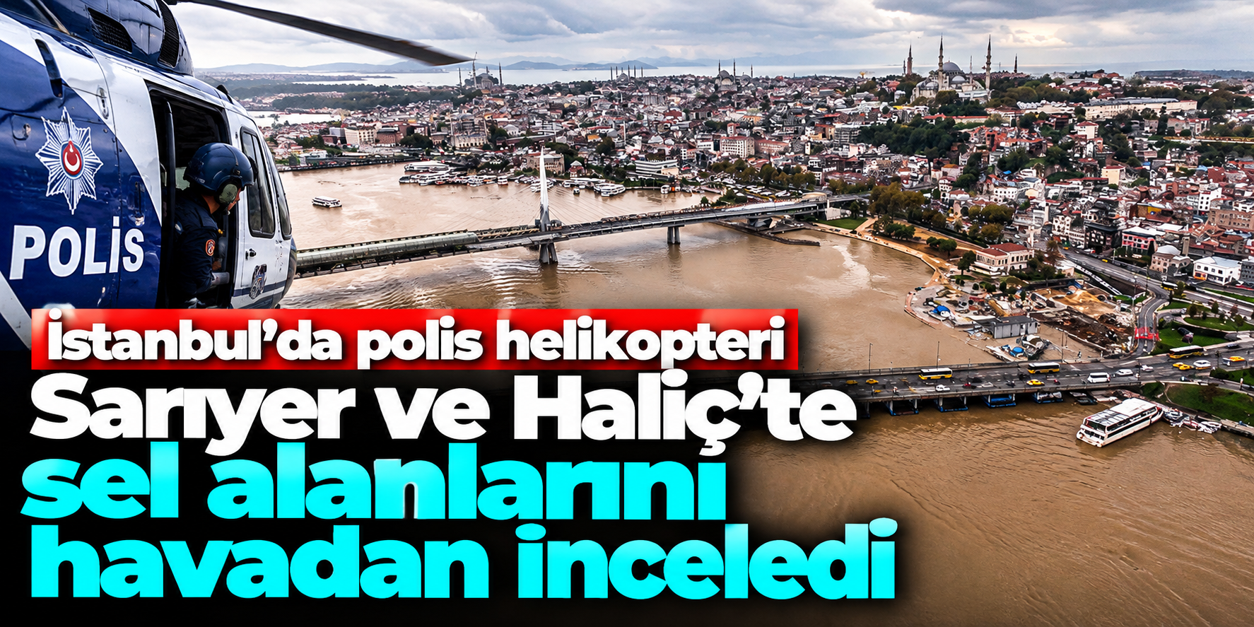 İstanbul'da görenleri şaşırtan manzara! Haliç'in rengi tamamen değişti