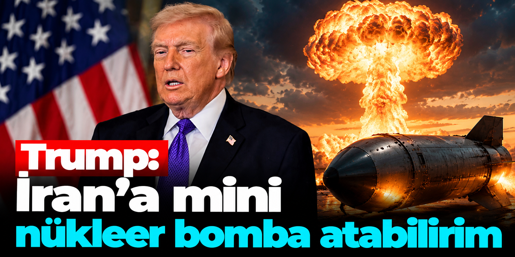 Trump'tan İran'a 10 tonluk MOAB bombası tehdidi! “Bütün bombaların anası” açıklaması