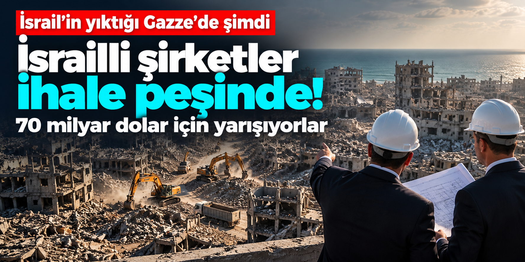Gazze'nin enkazı üzerinden milyarlarca dolarlık ihale! İsrailli şirketler sıraya girdi