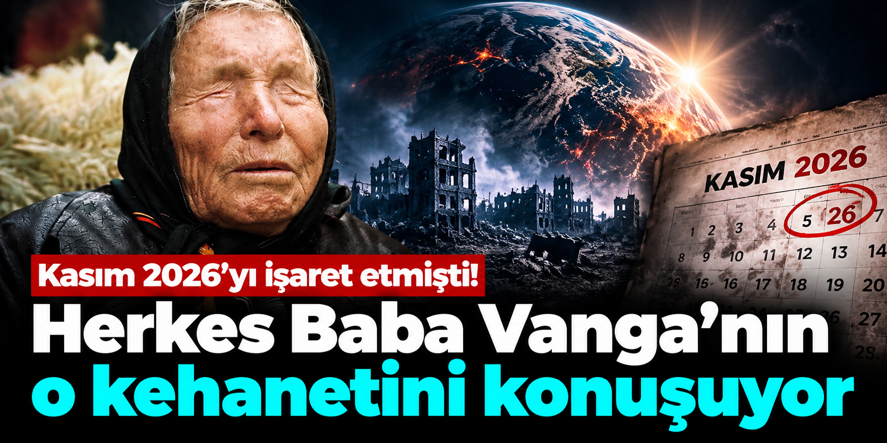 Baba Vanga'nın Kasım 2026 kehaneti gündemde! Dev uzay aracı iddiası