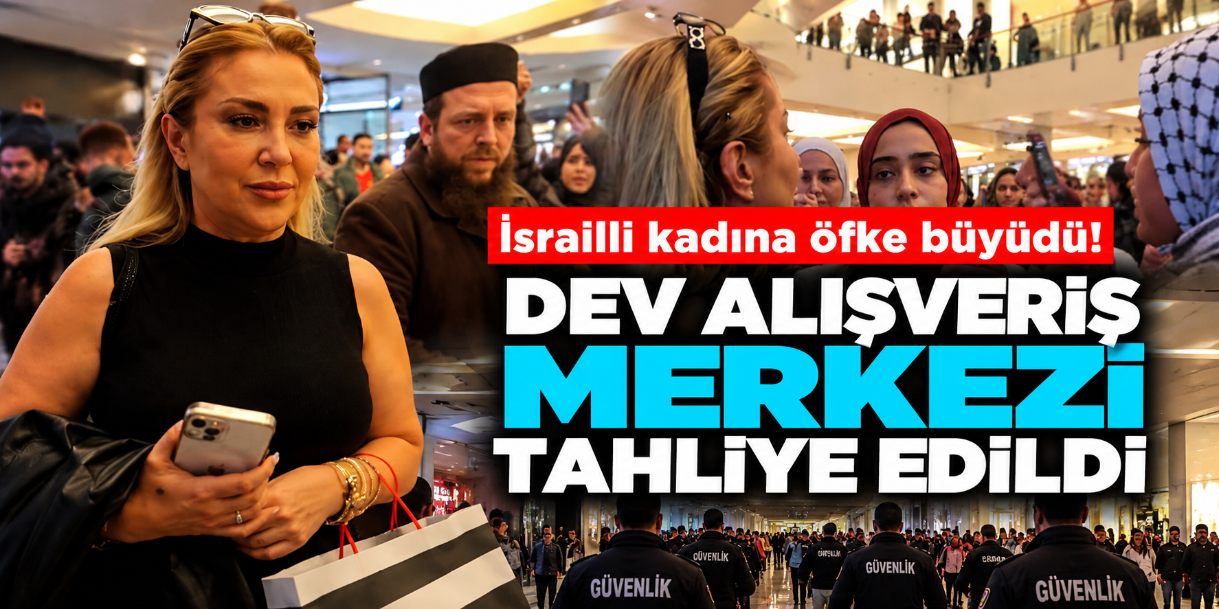 Klodya Medina alışveriş merkezinde protesto edildi! Güvenlik eşliğinde çıkarıldı