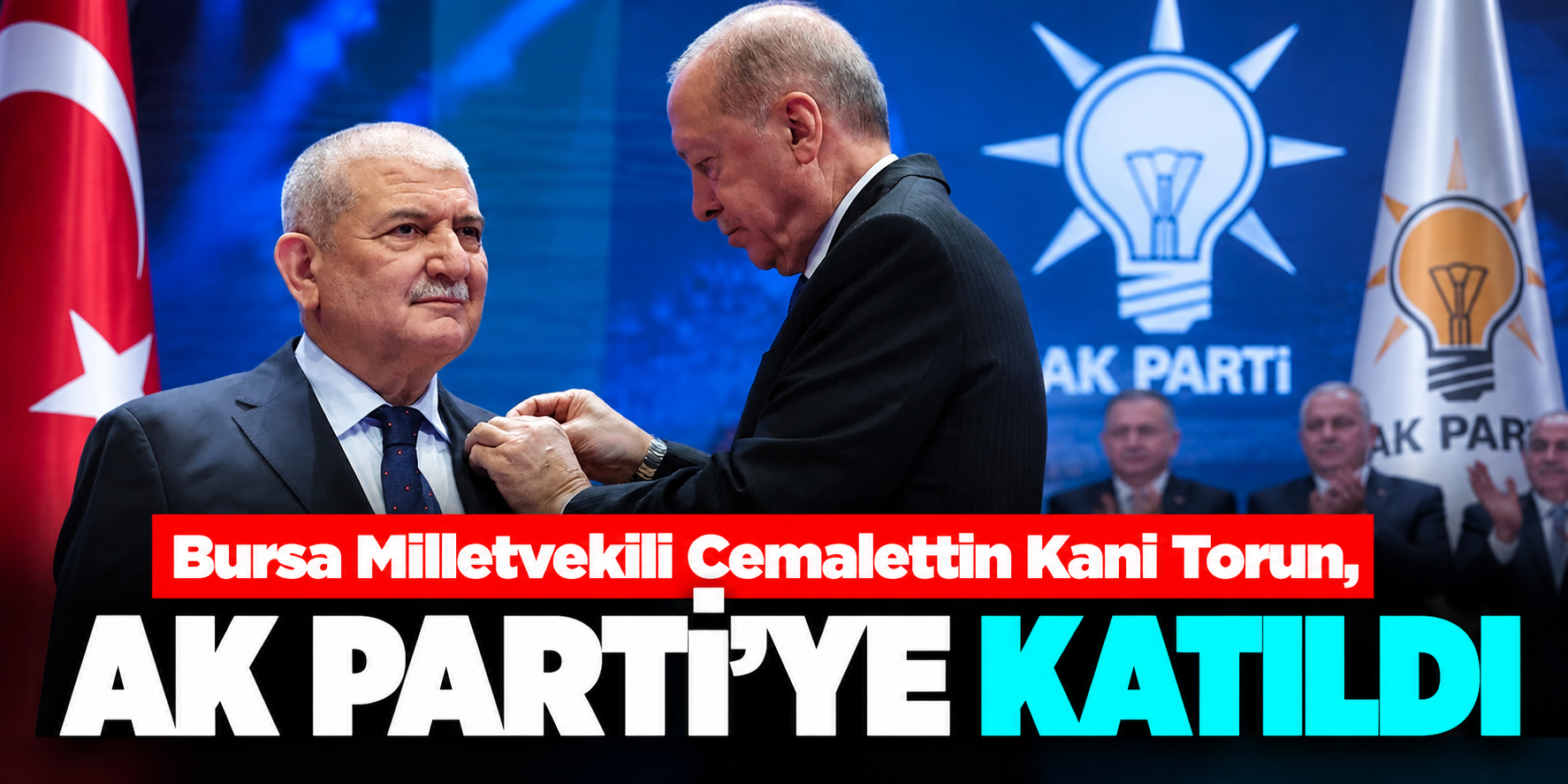 AK Parti'ye sürpriz katılım! Erdoğan rozetini taktı, milletvekili sayısı 281'e yükseldi