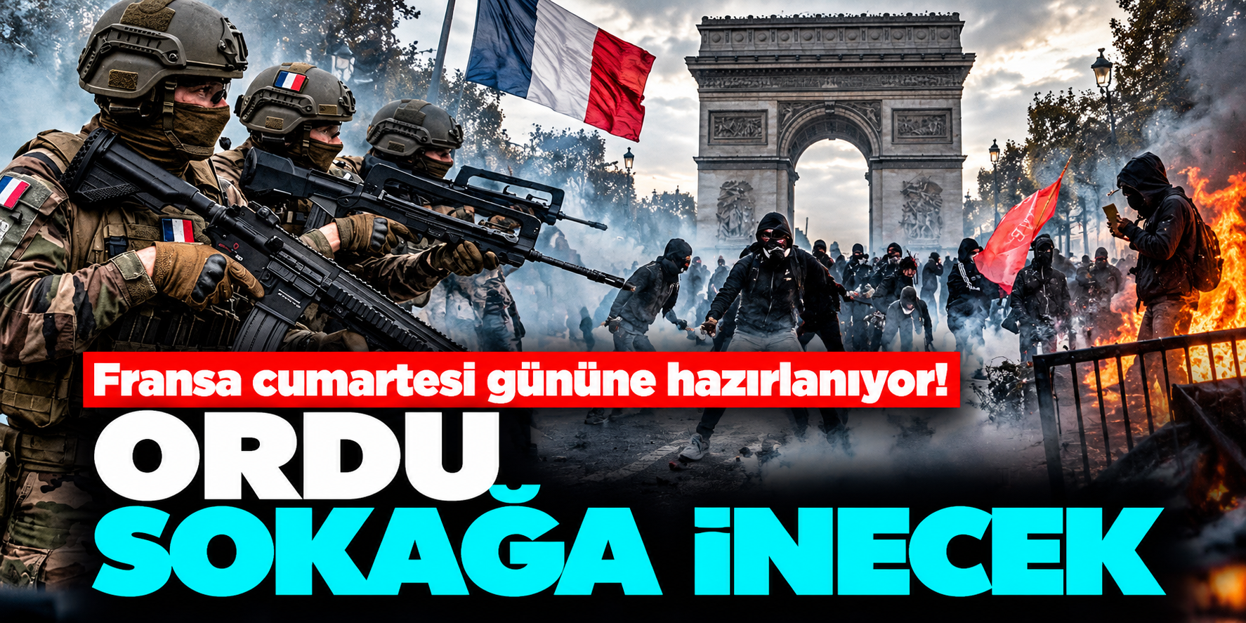 Fransa'da 24 Ekim alarmı! Sarı yeleklilerin gösterileri öncesi asker kararı