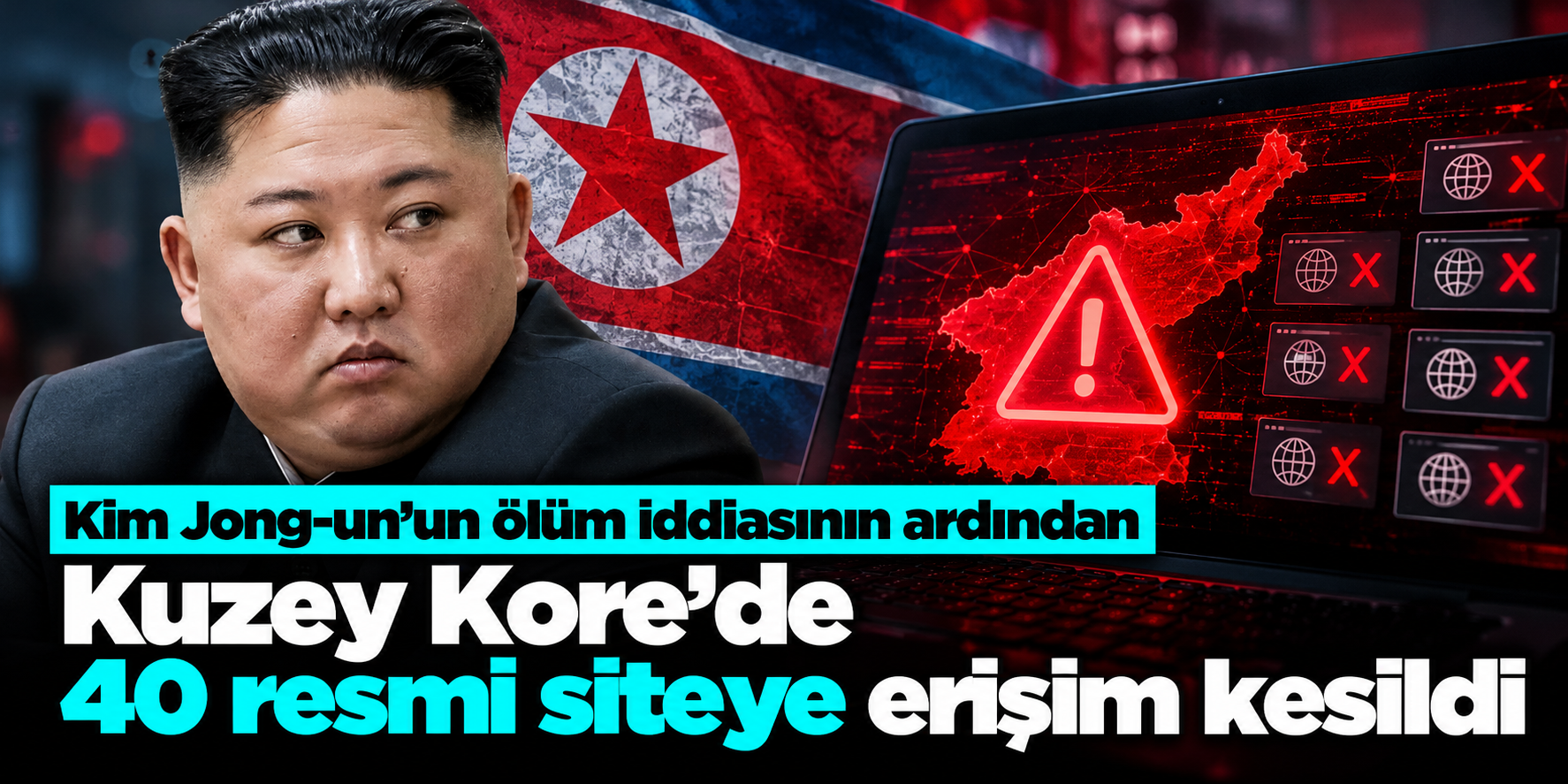 Kuzey Kore'de internet krizi! 40 resmî siteye erişim kesildi