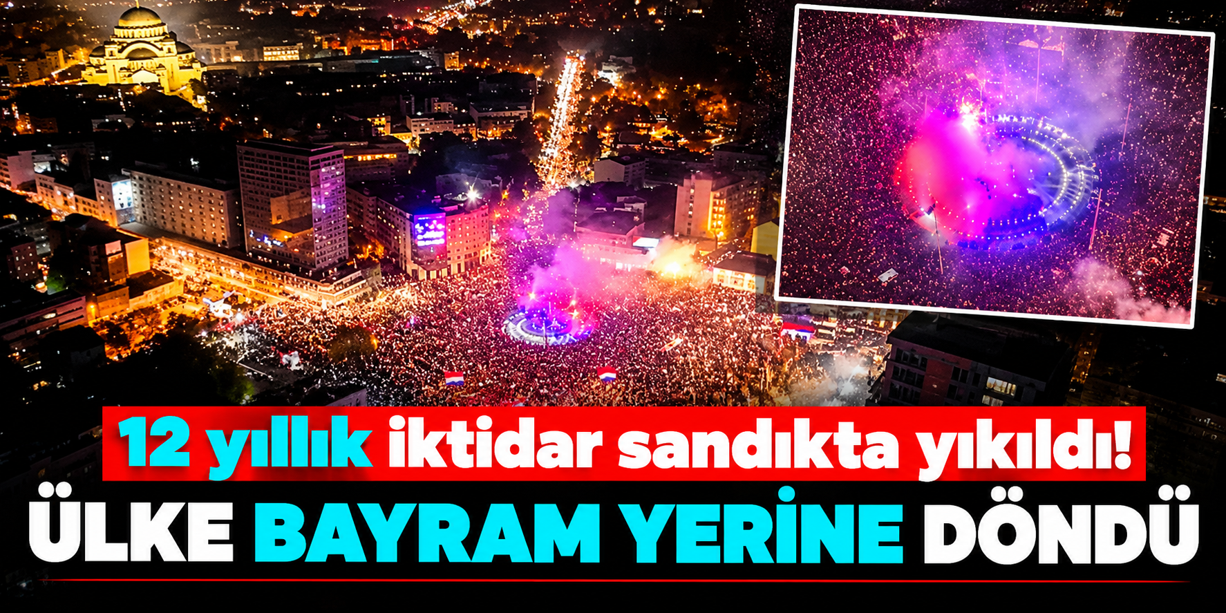 Sırbistan seçimlerinde Vucic yenilgiyi kabul etti! Öğrenci Listesi kazandı, Belgrad sokaklara döküldü