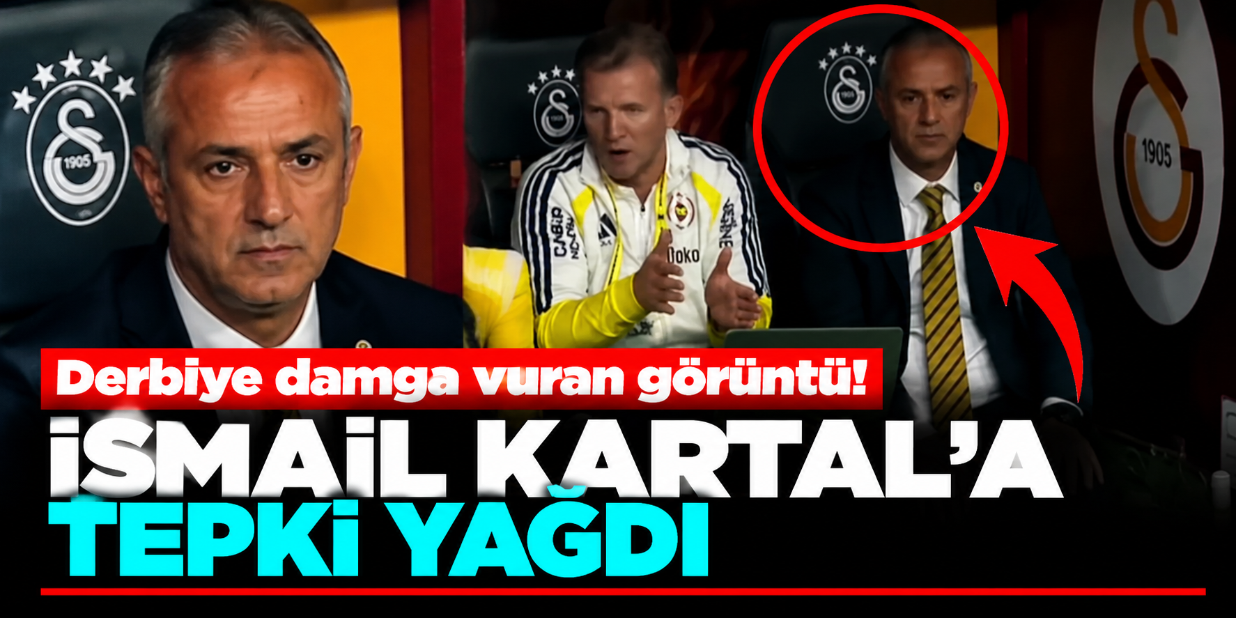 İsmail Kartal'ın yedek kulübesindeki hareketleri sosyal medyada konuşuldu