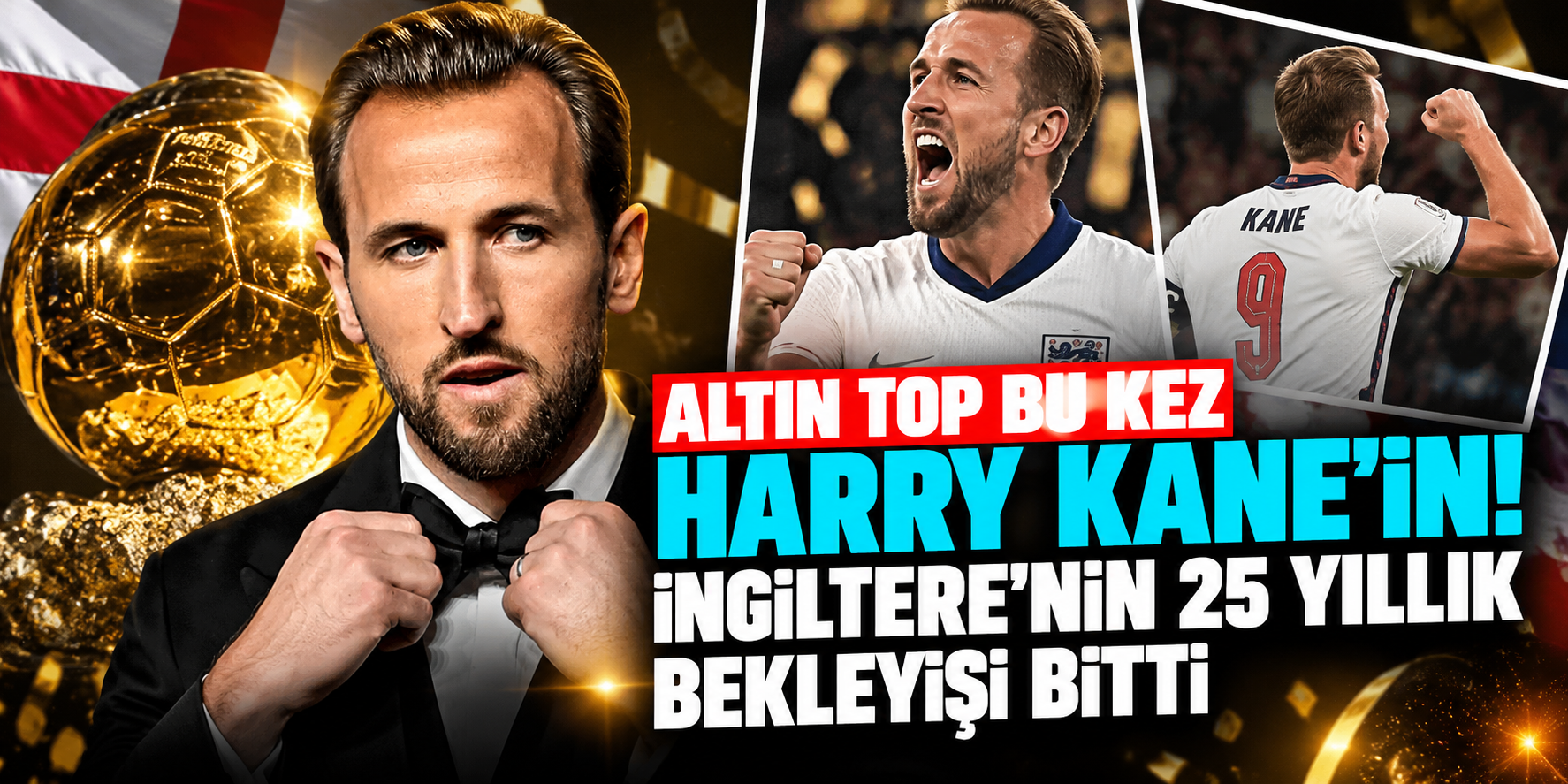 Harry Kane tarihe geçti! 25 yıllık Ballon d'Or hasreti sona erdi