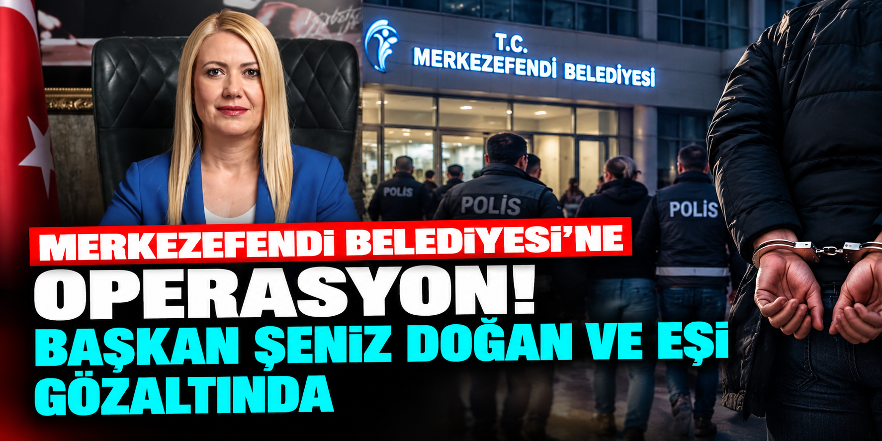 Denizli'de belediyeye sabah baskını! Başkan Şeniz Doğan ve eşi gözaltında