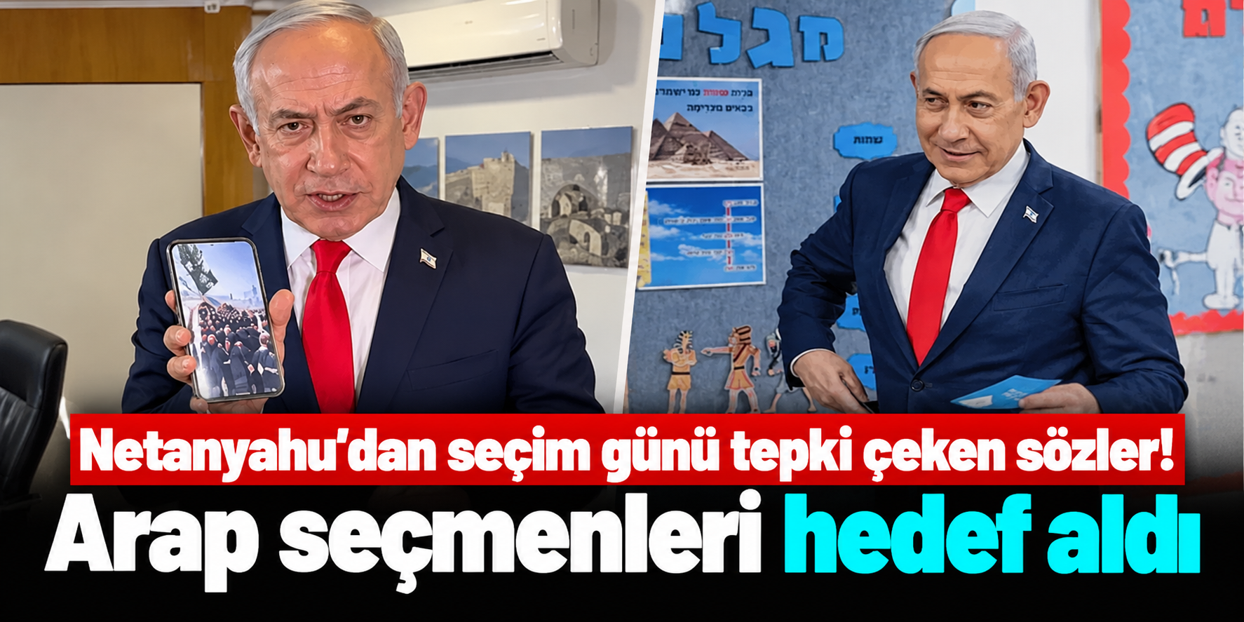 Netanyahu'dan İsrail seçimlerinde Arap seçmenlere yönelik açıklama: “Bu felaket olur”