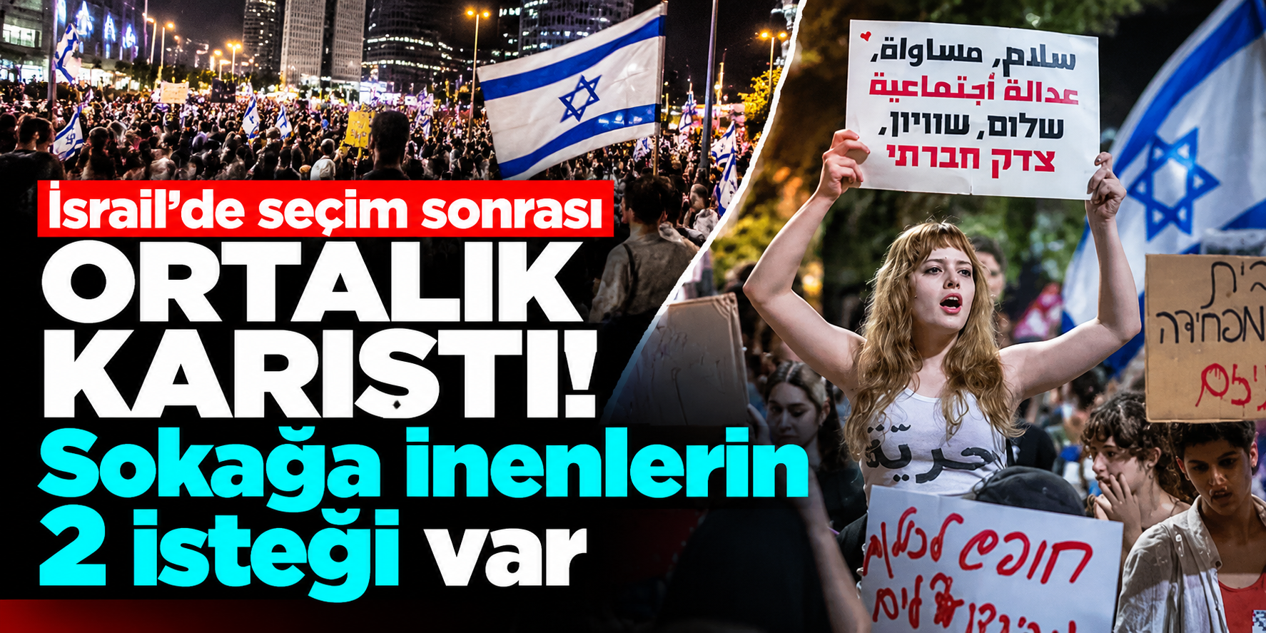 İsrail'de sandıktan kriz çıktı! Netanyahu karşıtlarının iki talebi var