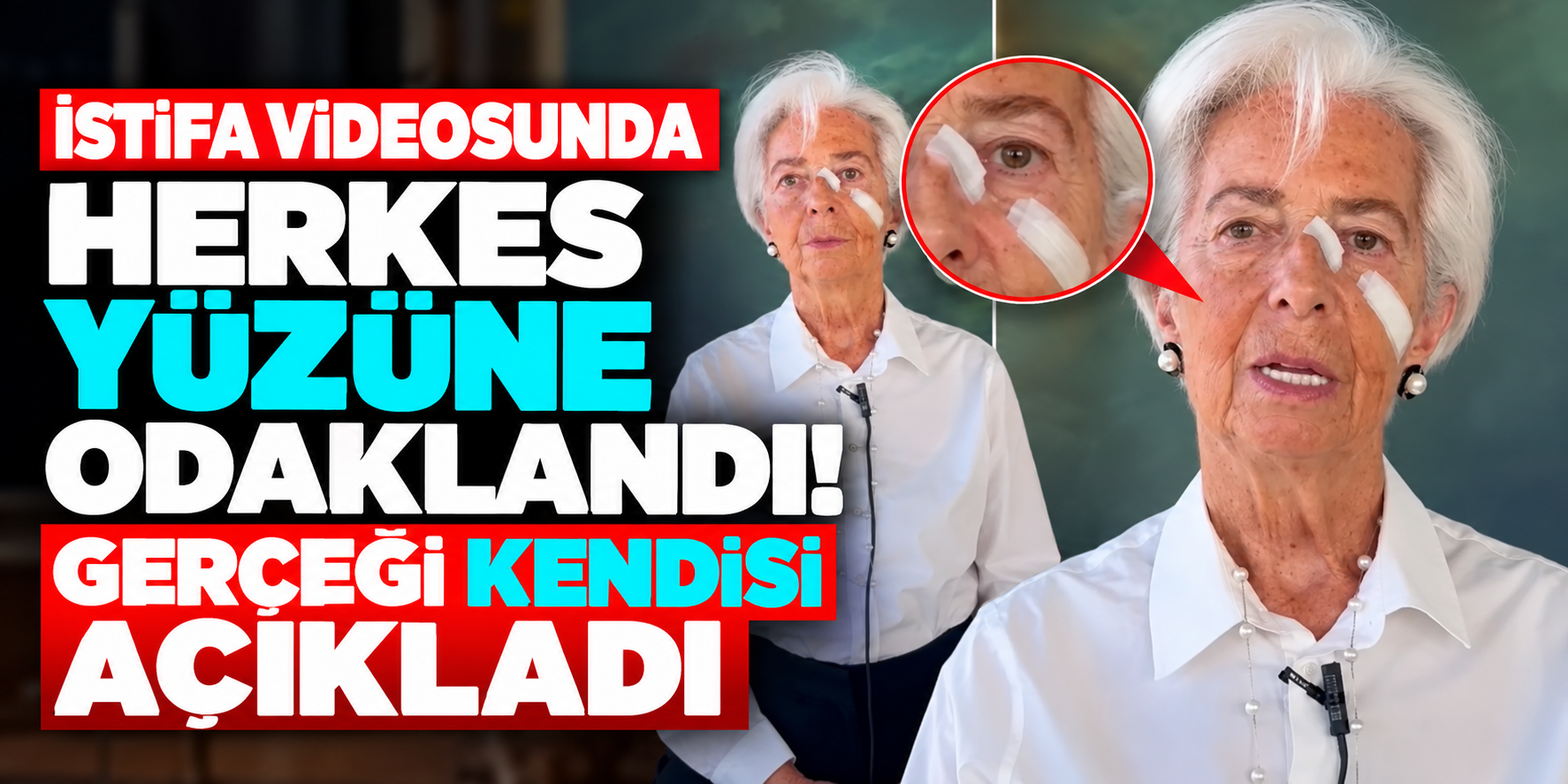 Christine Lagarde'ın yüzüne ne oldu? Cilt kanseri ameliyatı geçirdiğini açıkladı